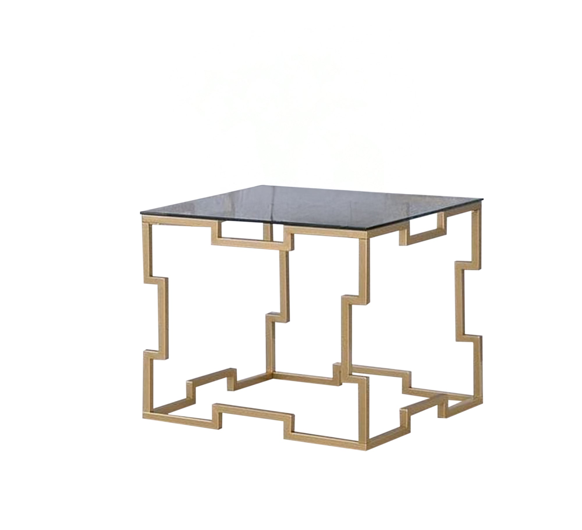 Side table with a wavy base and a glass top - Vitrine Furniture - Furniture