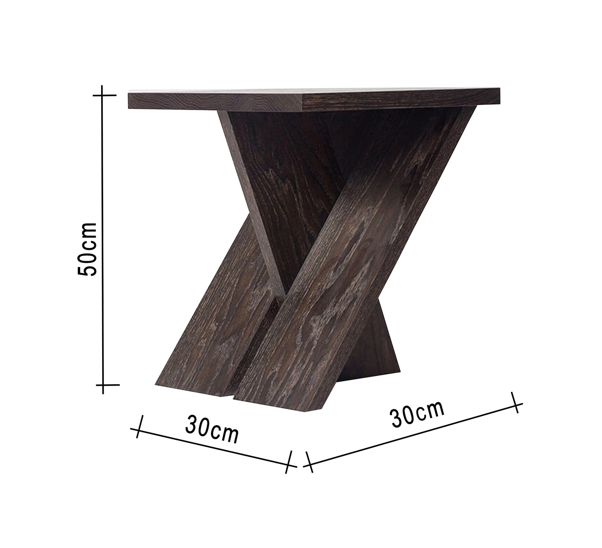 Side table with an X - shaped base - Vitrine Furniture - Furniture