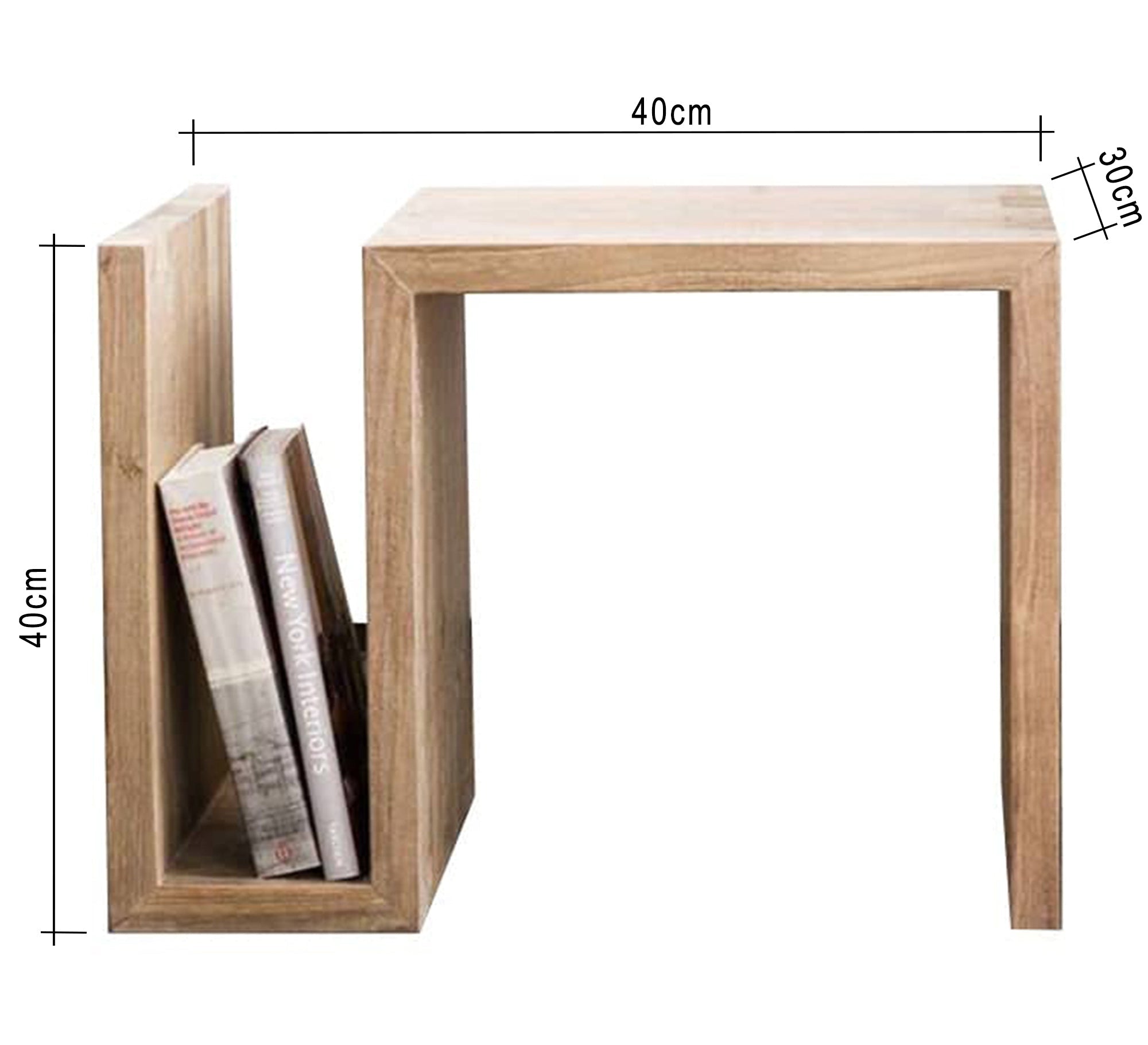 Side table with bookcase - Vitrine Furniture - Furniture