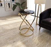 Side table with interlocking oval chassis - Vitrine Furniture - Side Tables