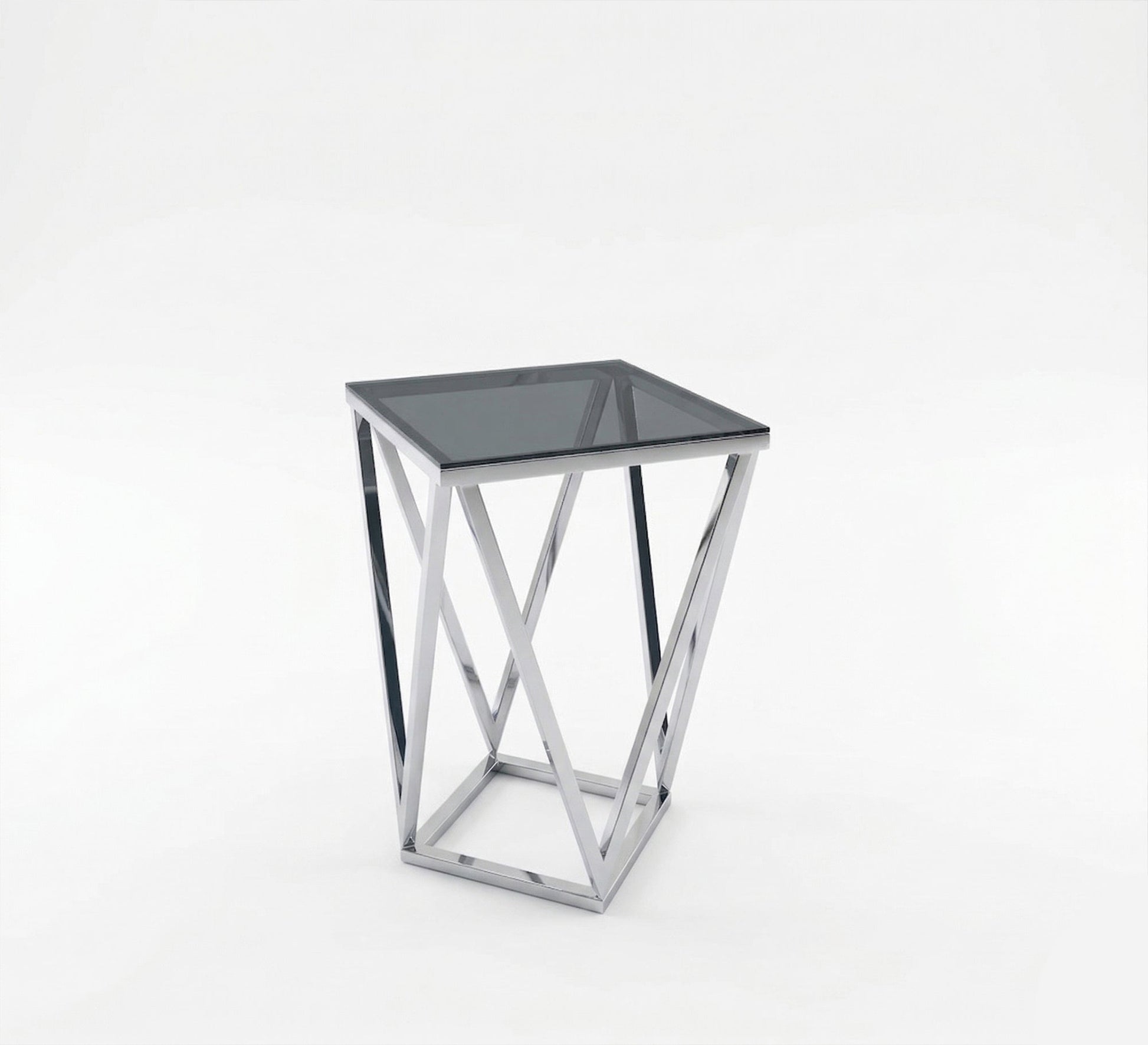 Side table with triangle steel frame - Vitrine Furniture - Side Tables