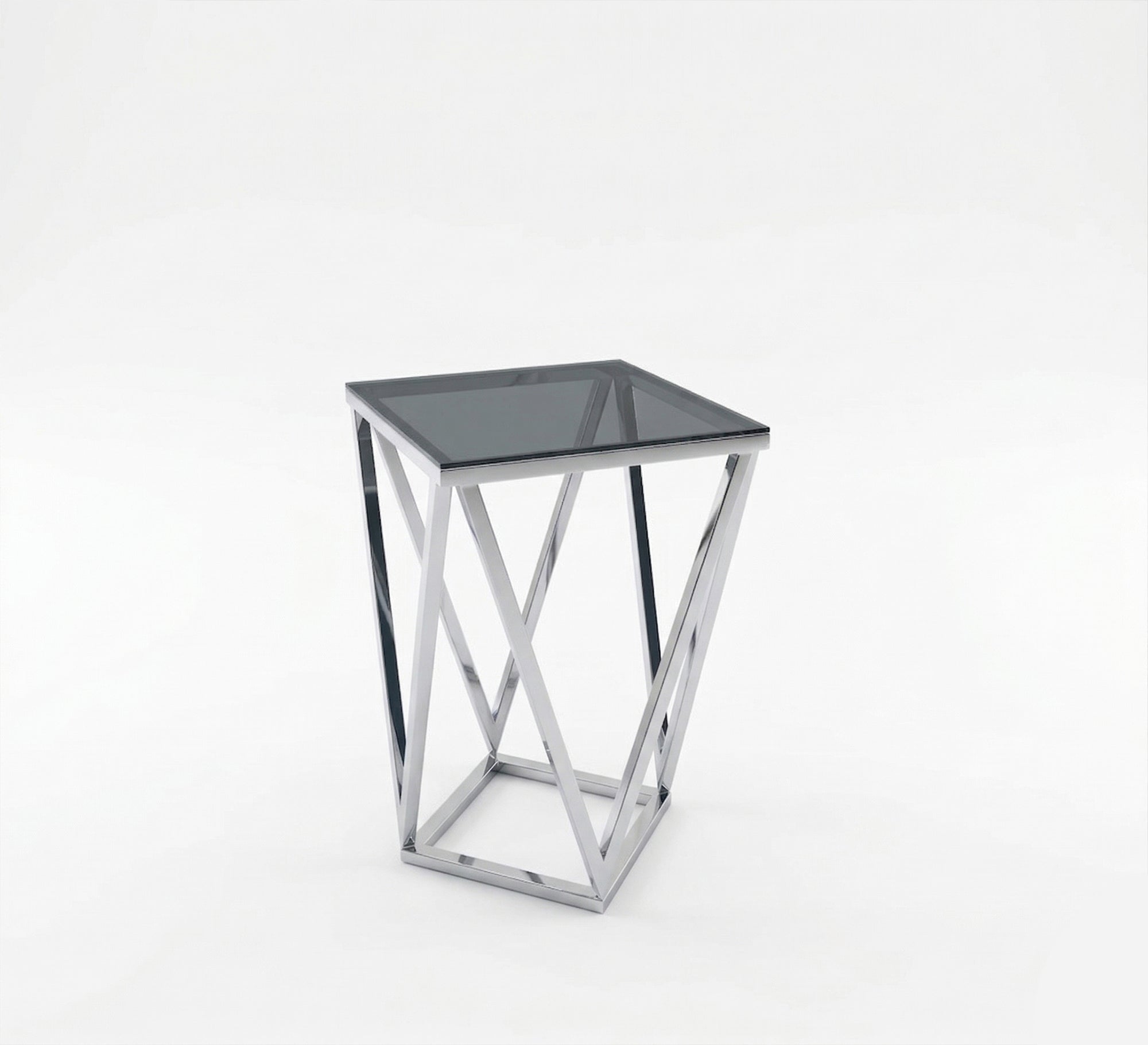 Side table with triangle steel frame - Vitrine Furniture - Side Tables