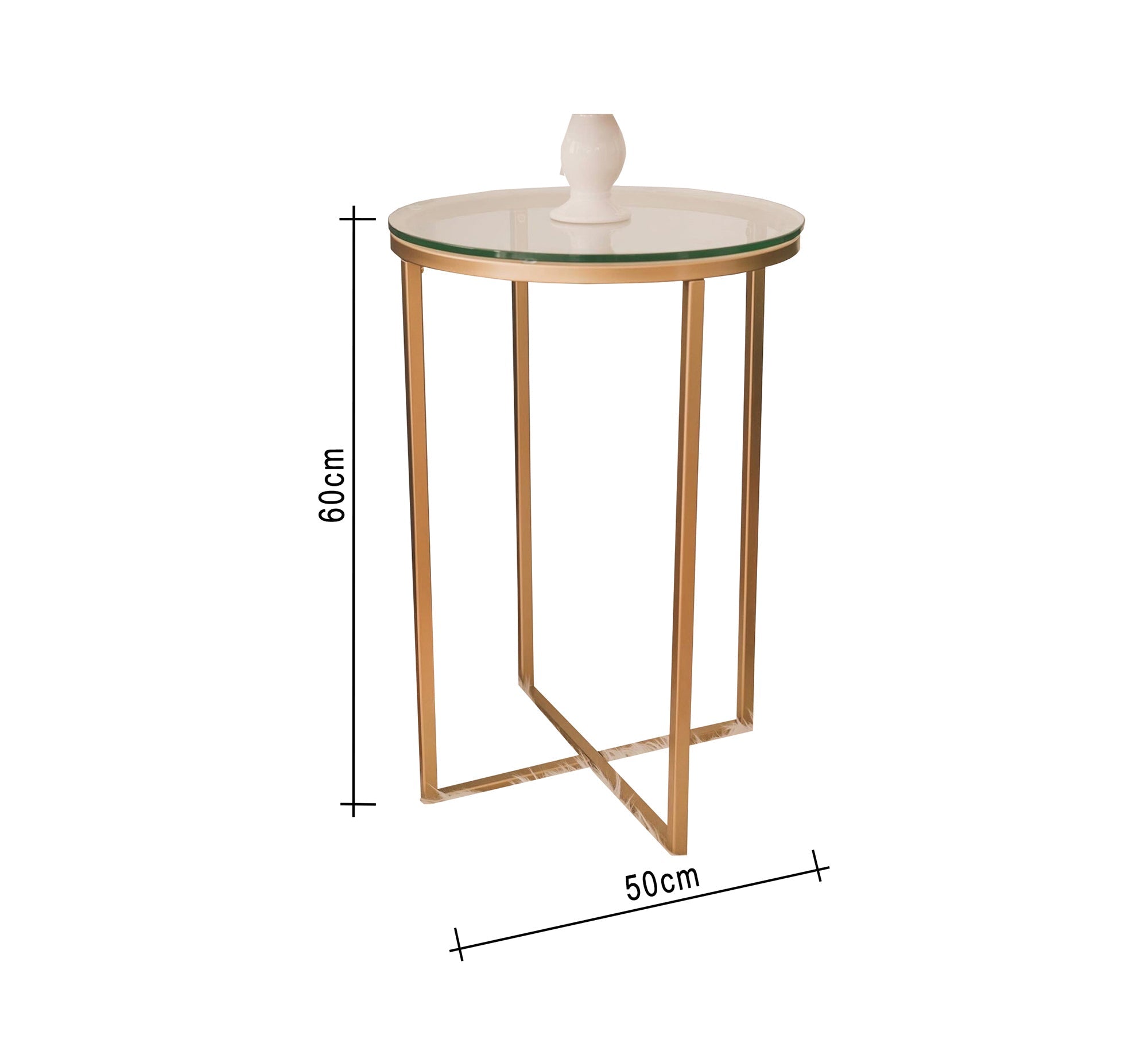 Side table with x - shaped base - Vitrine Furniture - Furniture