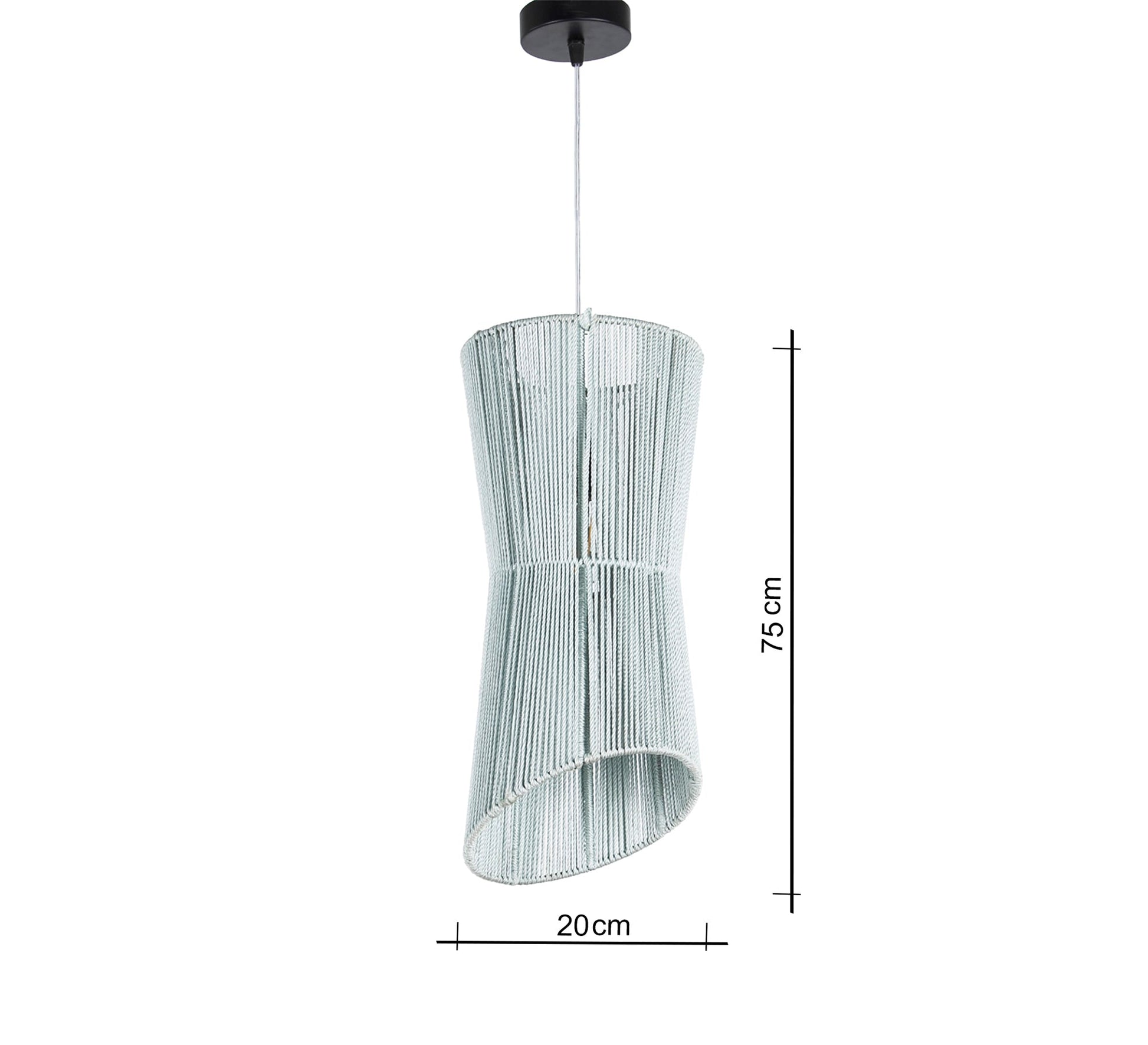 Silver macrame pendant light - Vitrine Furniture - Lighting