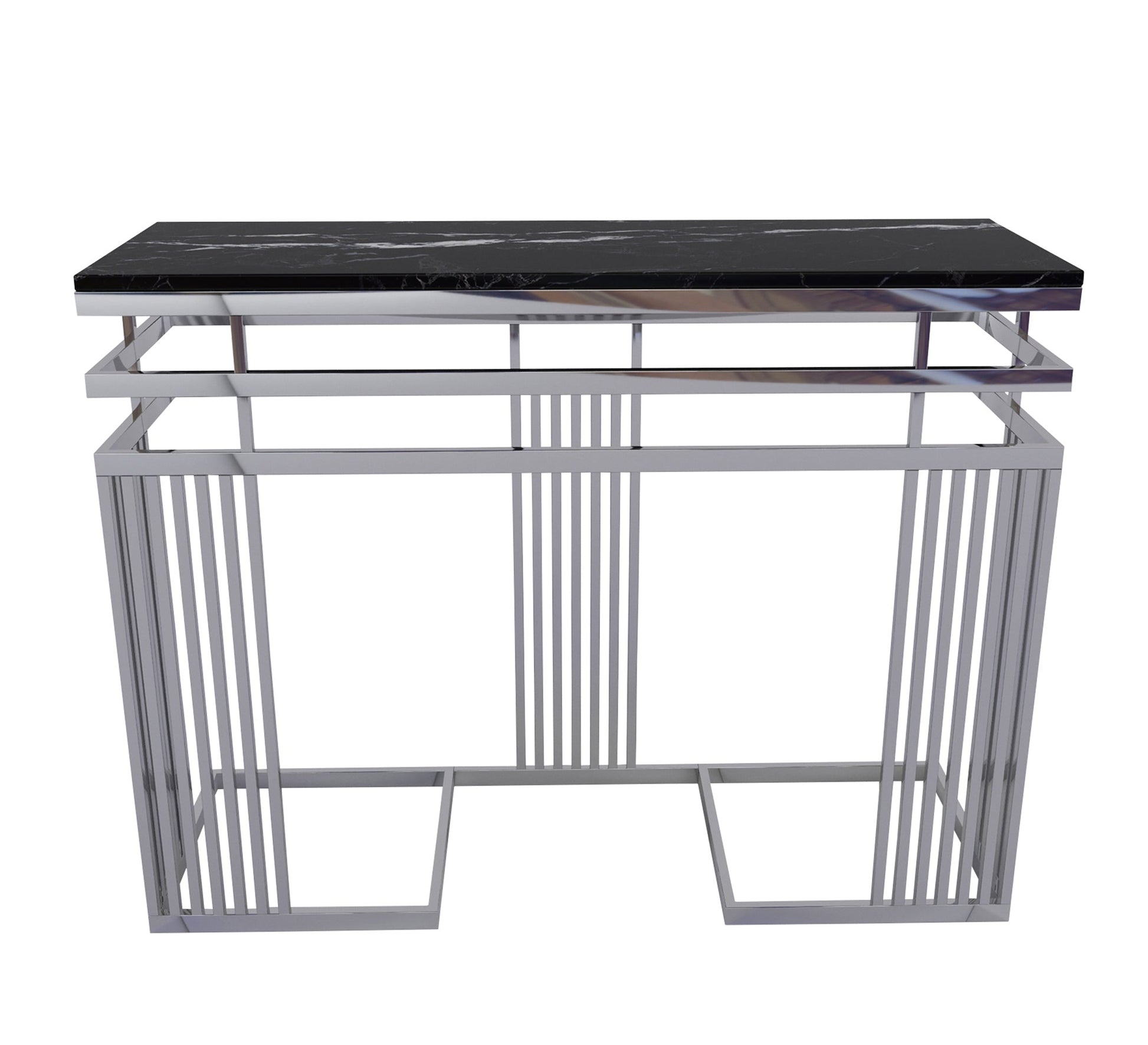 Silver stainless steel console - Vitrine Furniture - Furniture
