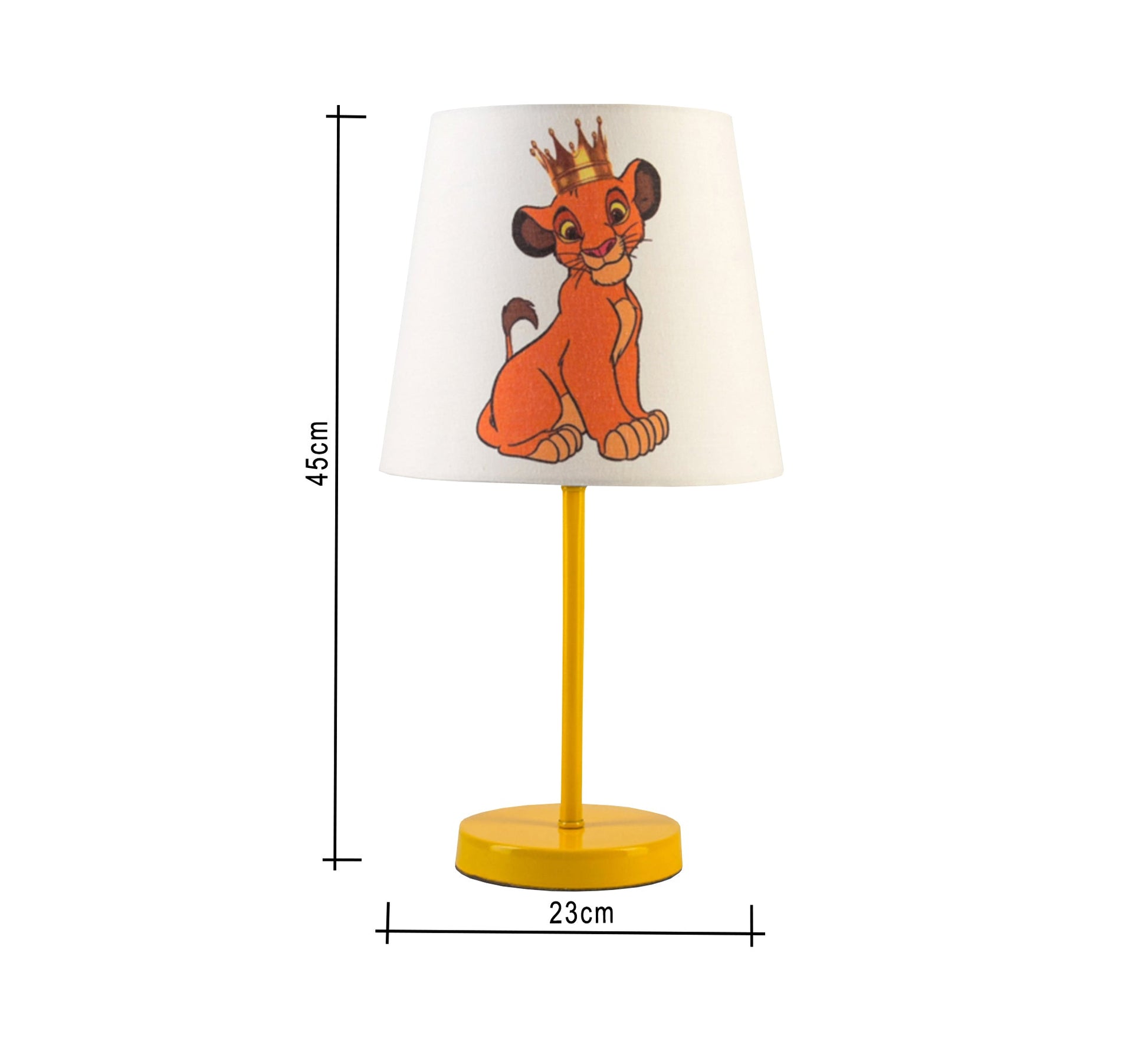 Simba Lamp, a royal light for your child's room with a golden base - Vitrine Furniture - Lighting
