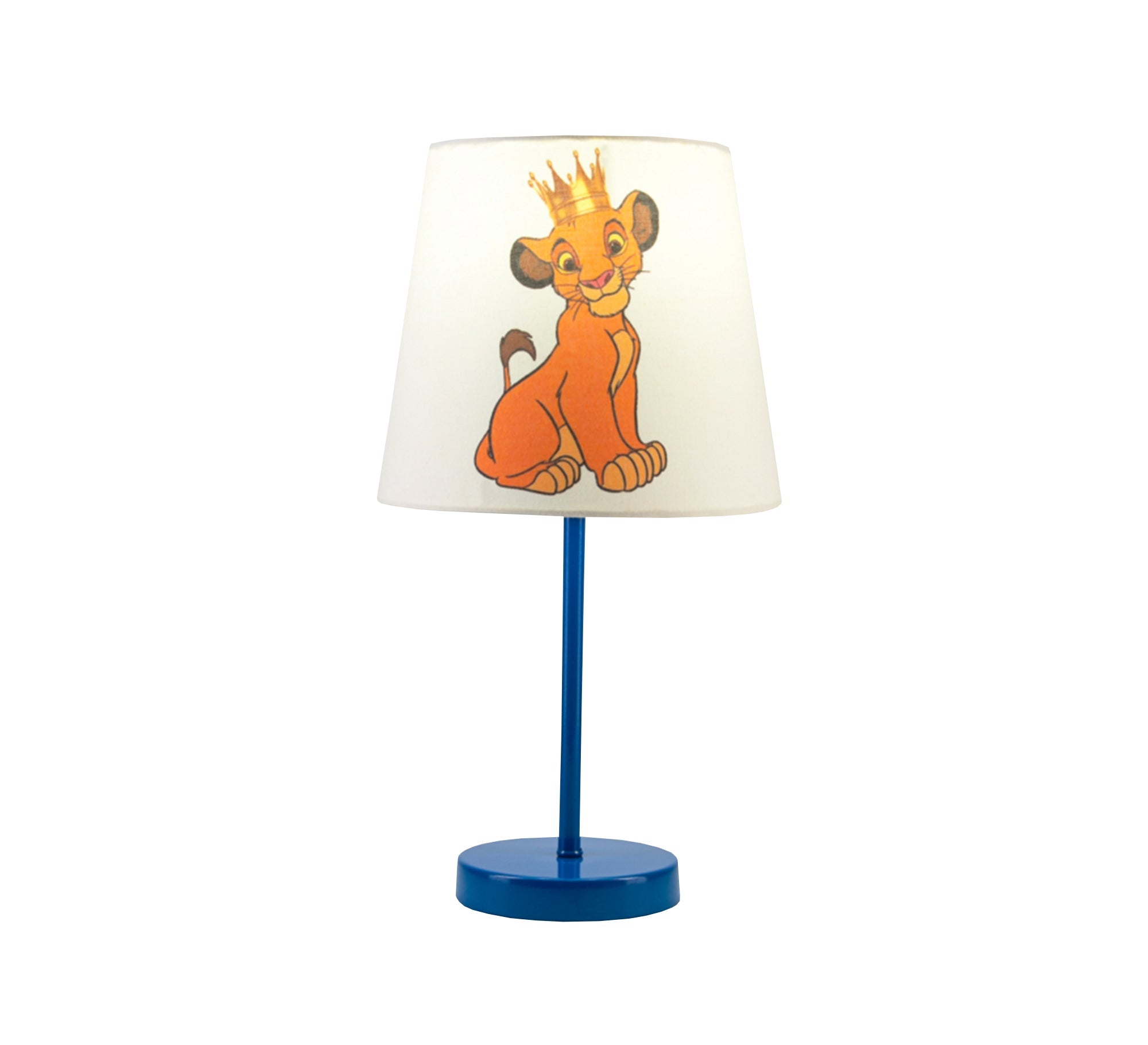 Simba Lamp: Royal lighting for your child's room with a blue base - Vitrine Furniture - Lighting