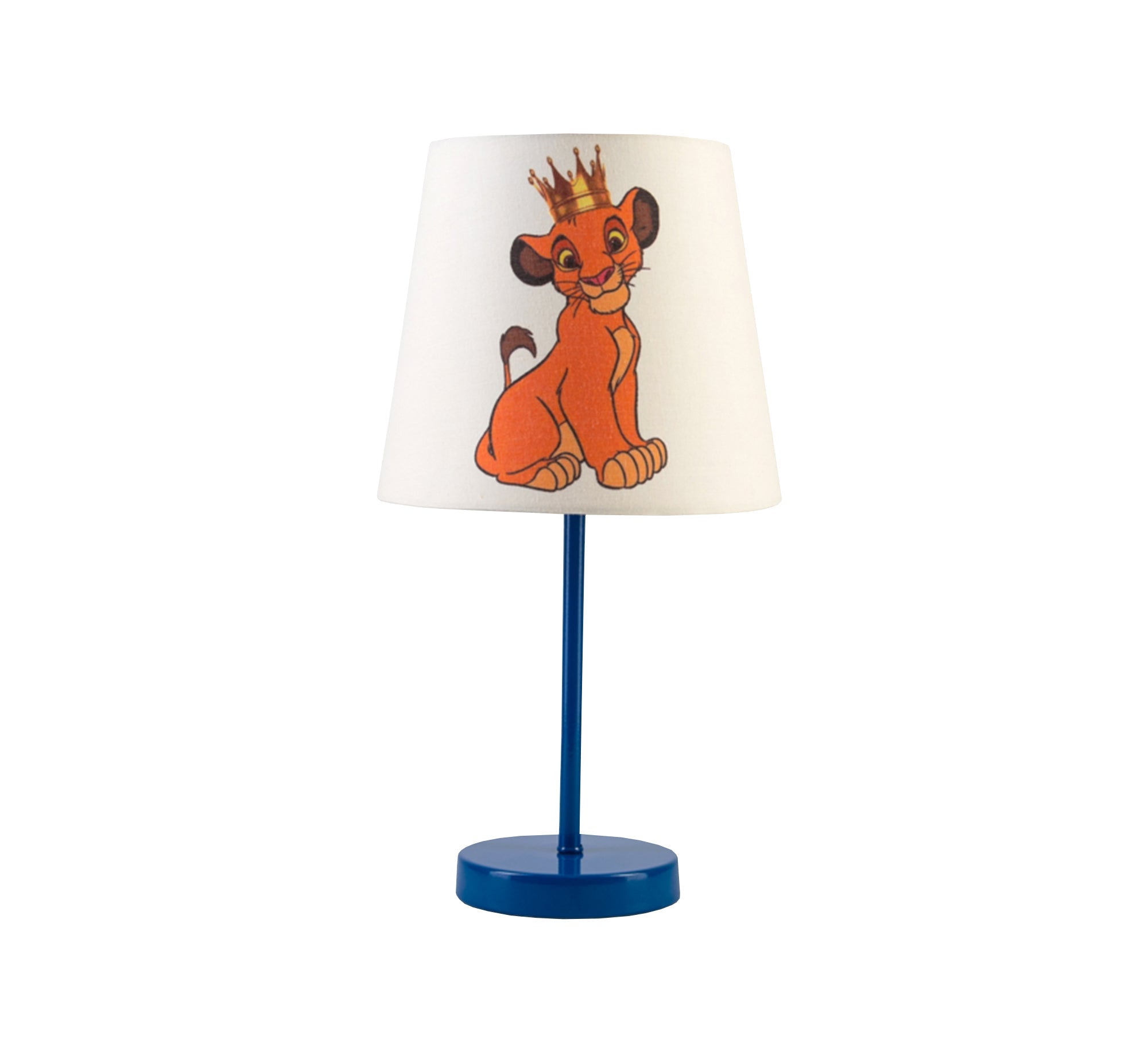 Simba Lamp: Royal lighting for your child's room with a blue base - Vitrine Furniture - Lighting