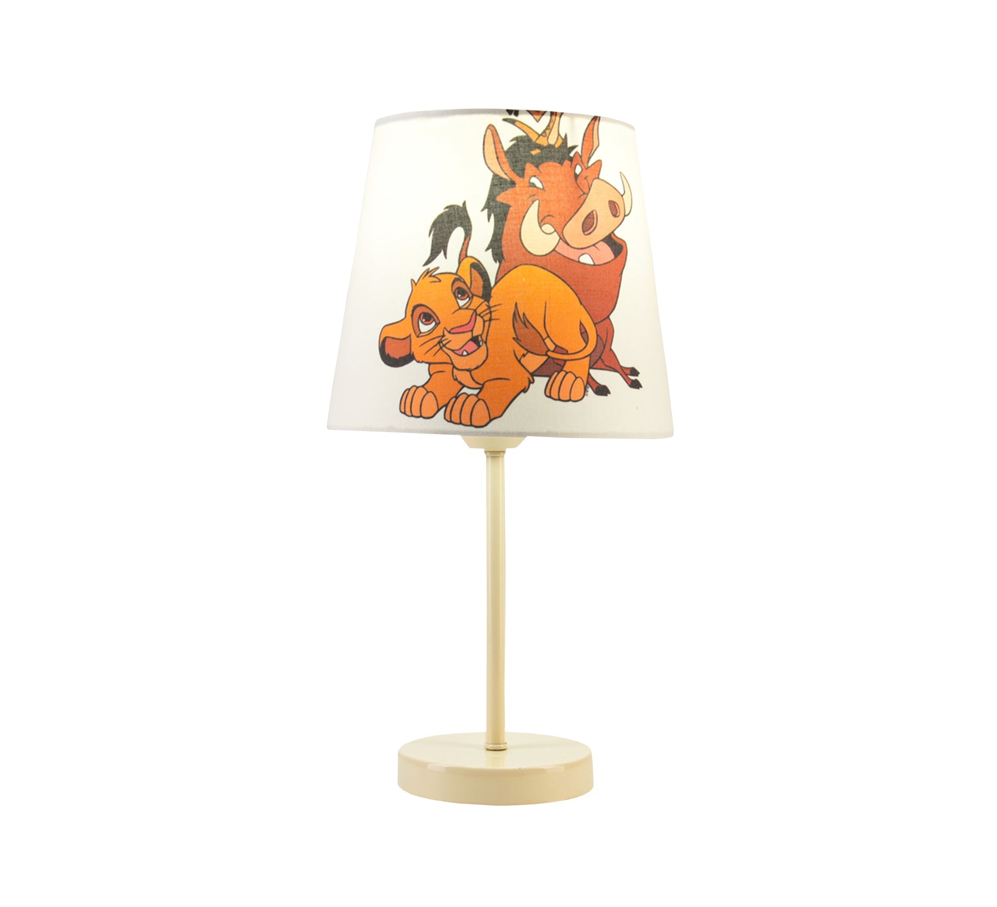 Simba, Timon and Pumbaa: Friends of the King of the Jungle Lamp with Beige Base - Vitrine Furniture - Lighting