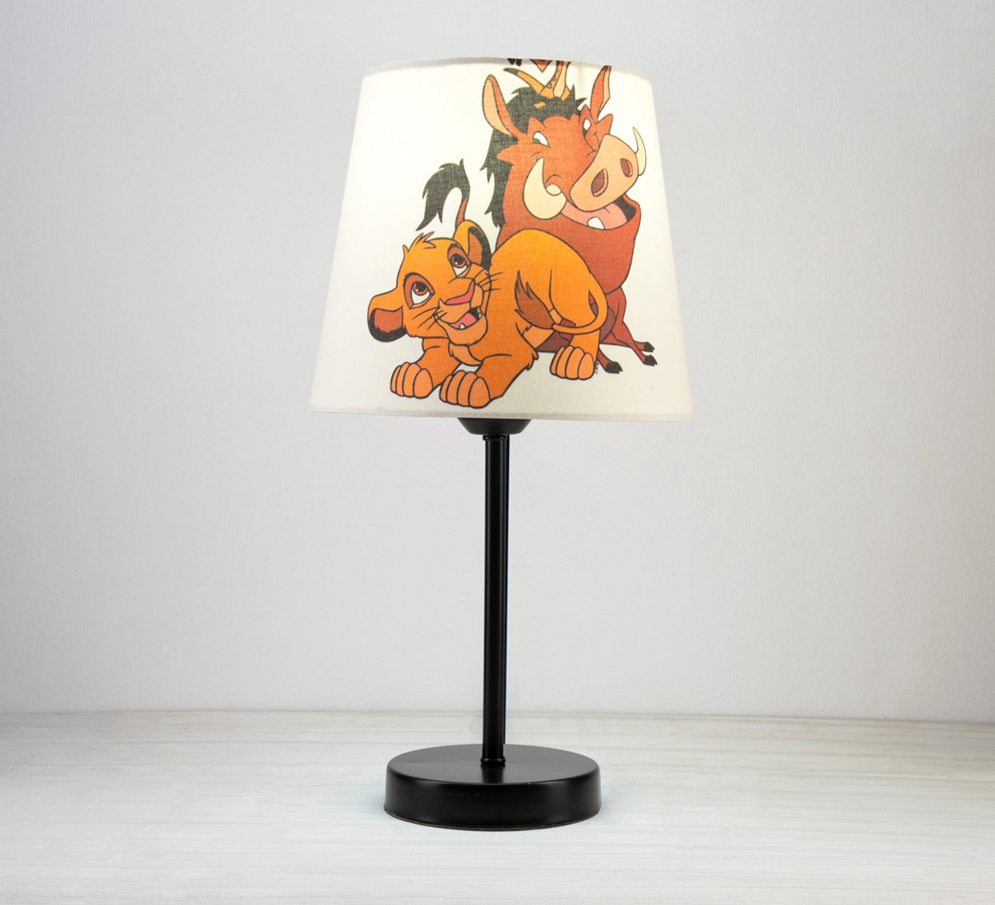 Simba, Timon and Pumbaa: Friends of the King of the Jungle Lamp with Black Base - Vitrine Furniture - Lighting