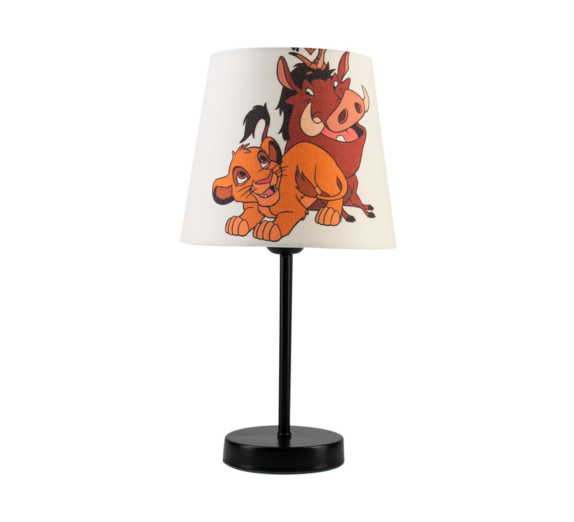 Simba, Timon and Pumbaa: Friends of the King of the Jungle Lamp with Black Base - Vitrine Furniture - Lighting