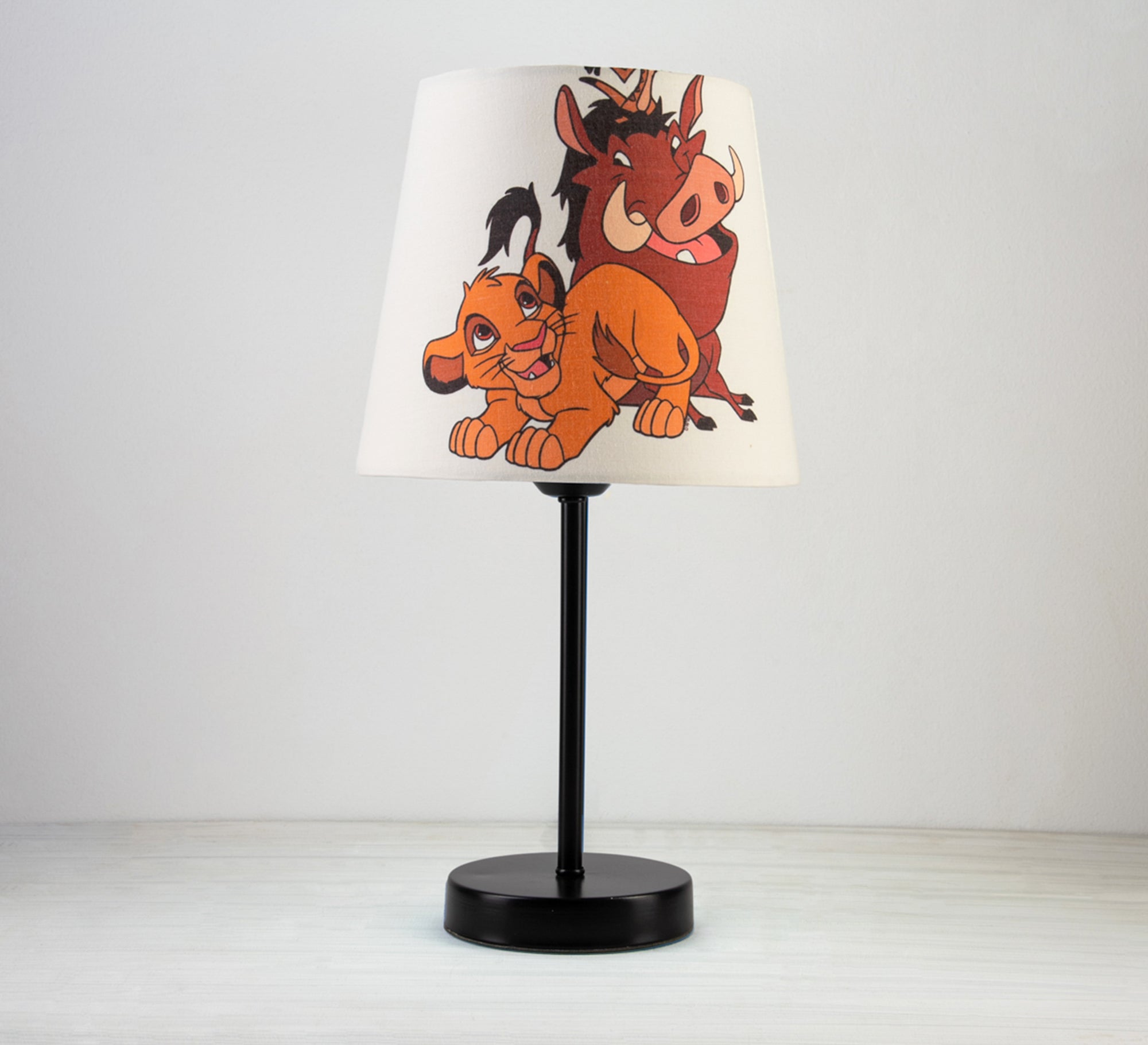 Simba, Timon and Pumbaa: Friends of the King of the Jungle Lamp with Black Base - Vitrine Furniture - Lighting