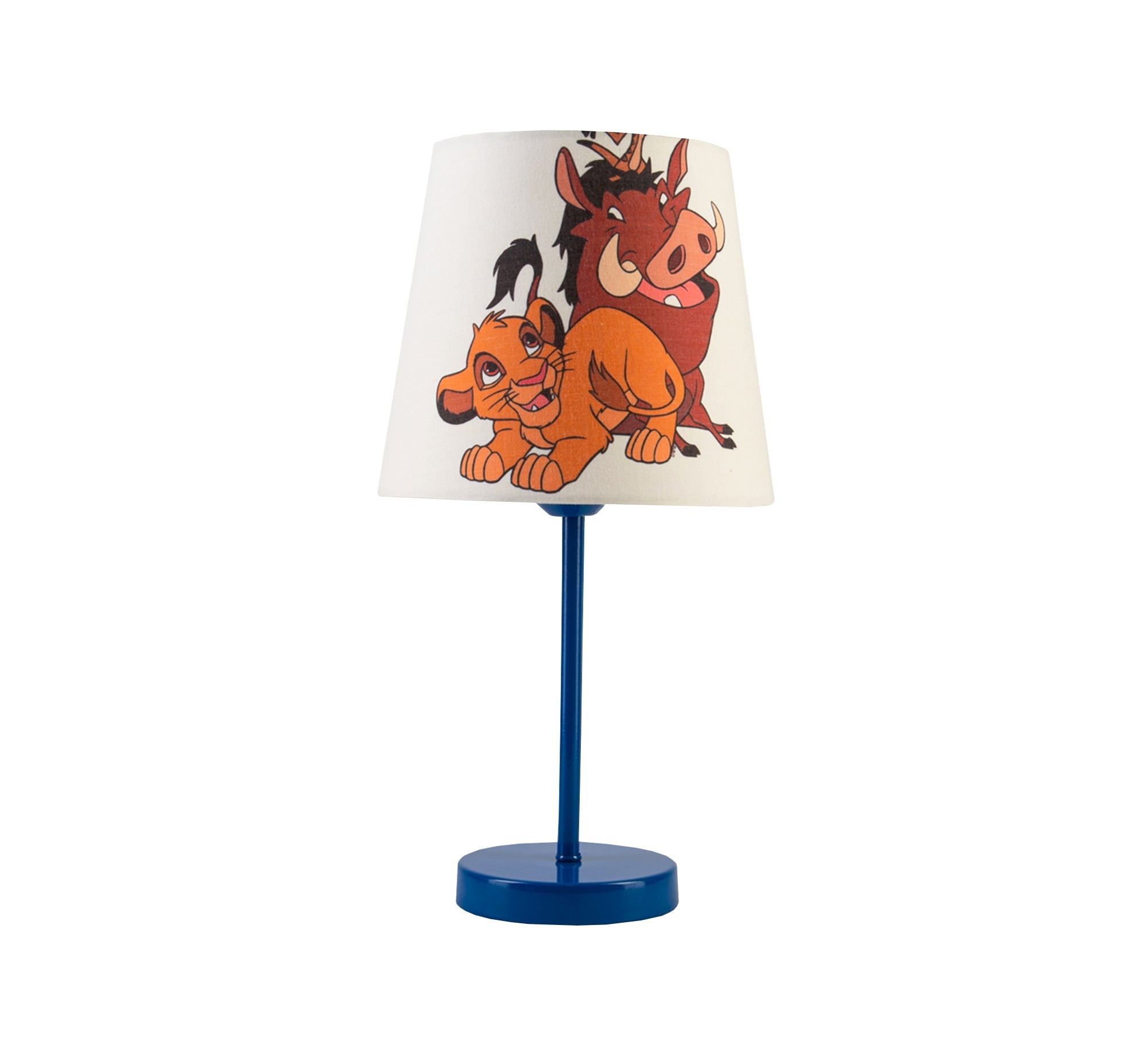 Simba, Timon and Pumbaa: Friends of the King of the Jungle Lamp with Blue Base - Vitrine Furniture - Lighting