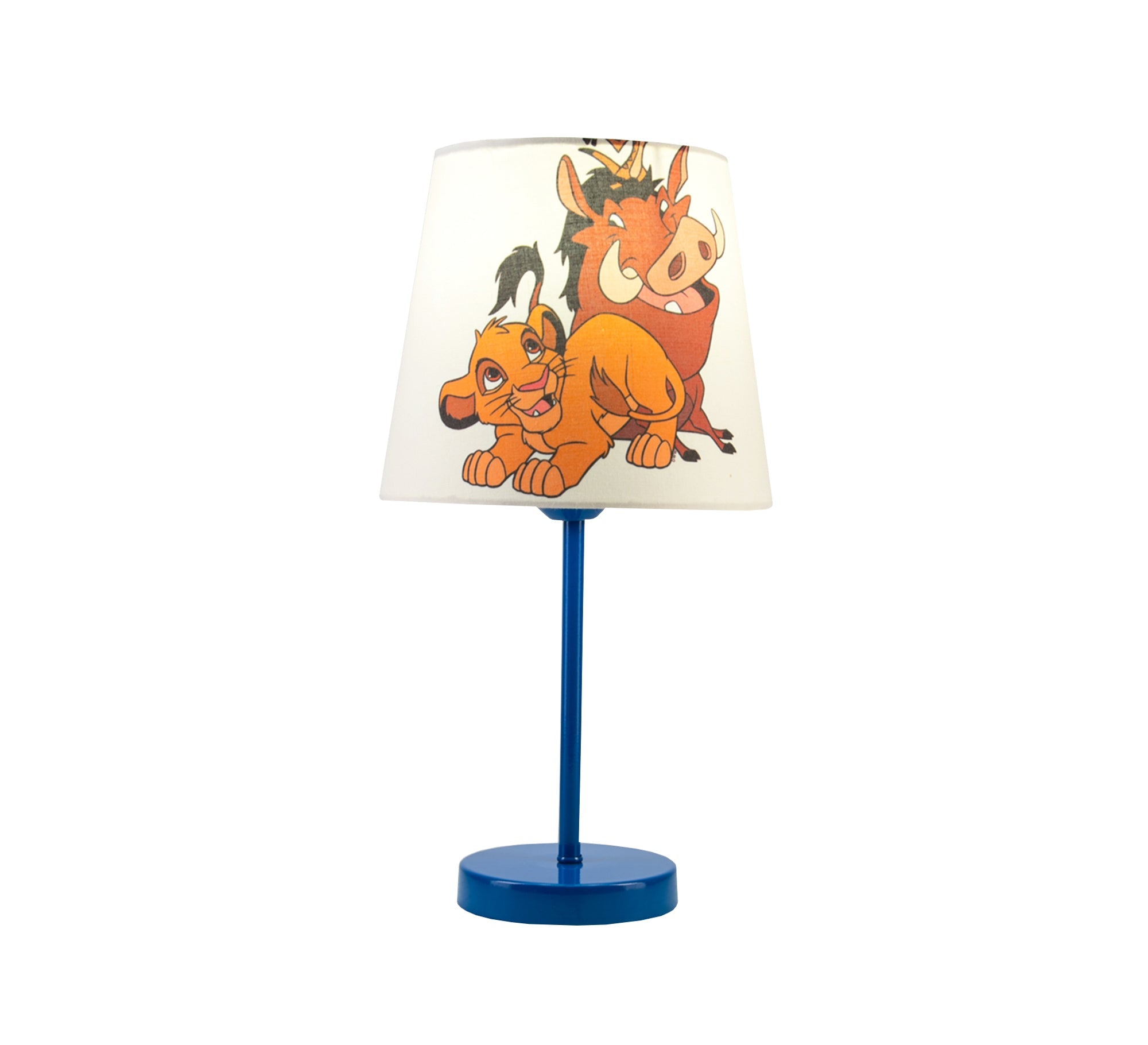 Simba, Timon and Pumbaa: Friends of the King of the Jungle Lamp with Blue Base - Vitrine Furniture - Lighting