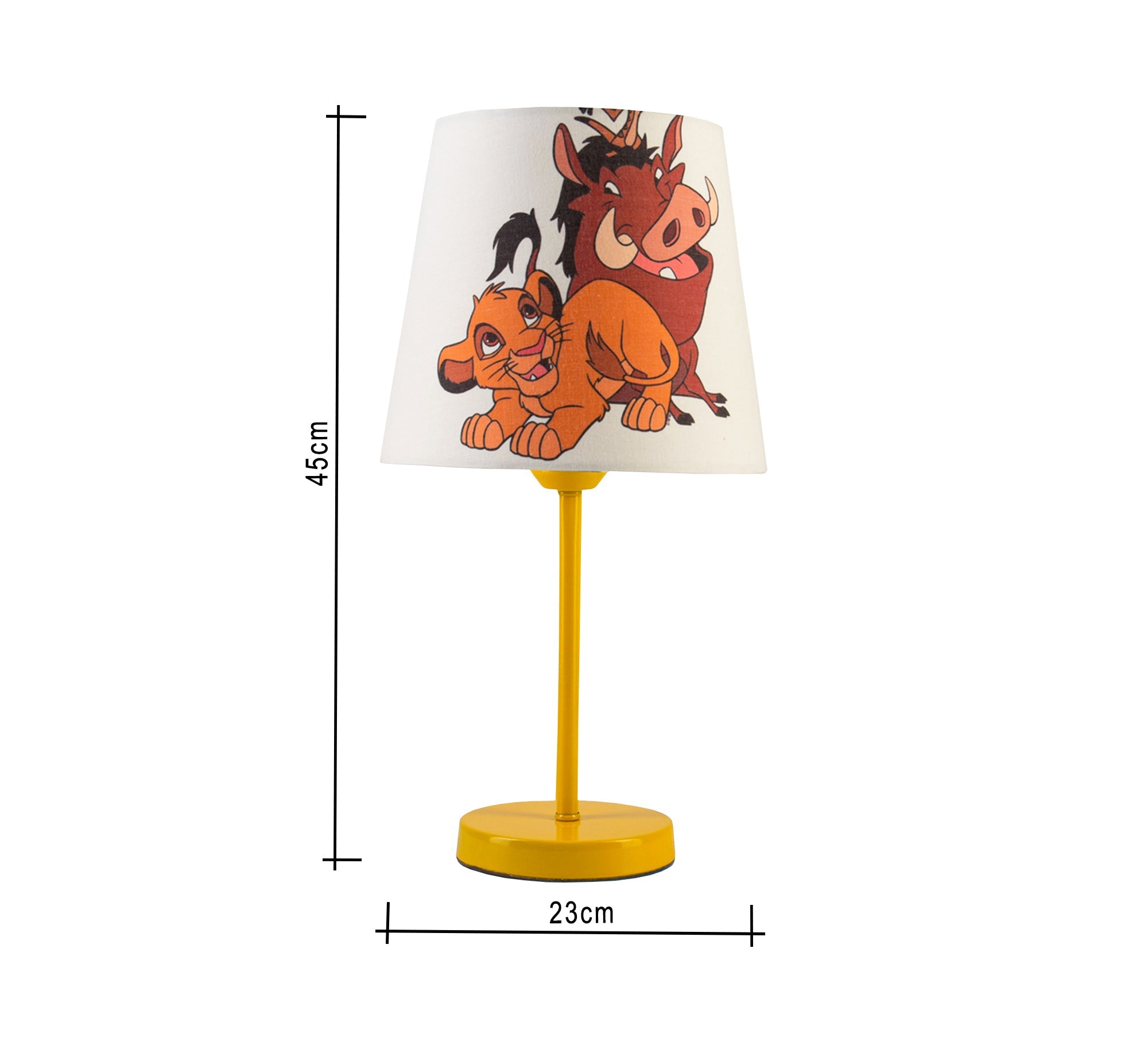 Simba, Timon and Pumbaa: Friends of the King of the Jungle Lamp with Golden Base - Vitrine Furniture - Lighting