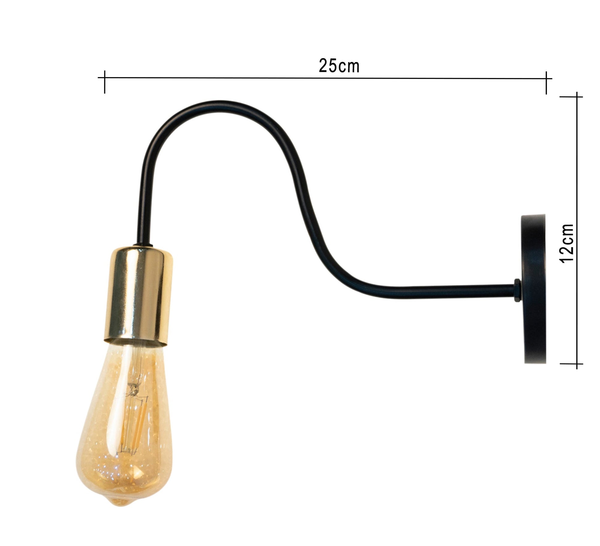 Simple black wall Lamp. - Vitrine Furniture - Lighting