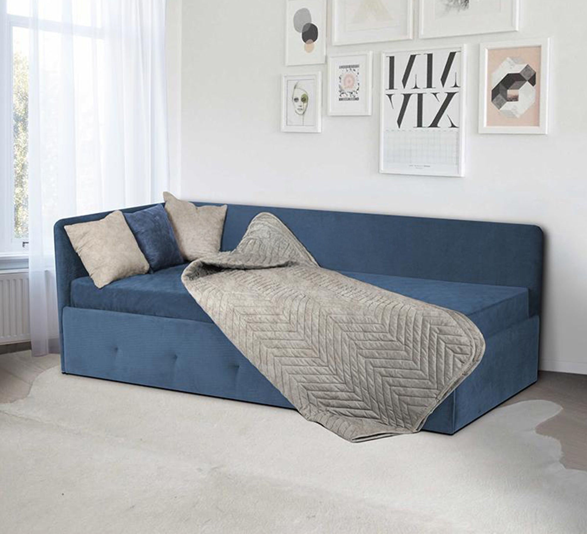 Simple corner bed - Vitrine Furniture - Furniture