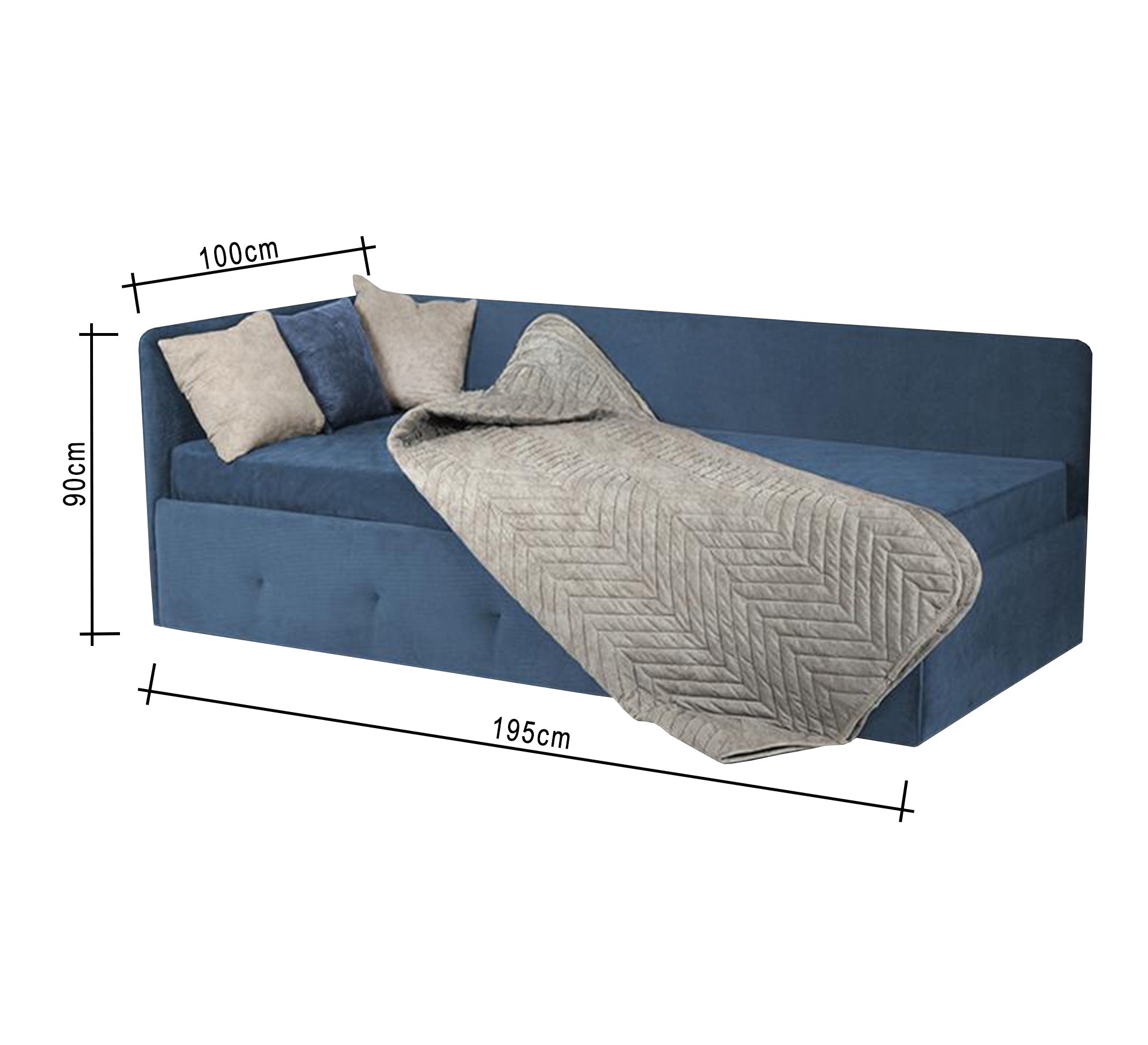 Simple corner bed - Vitrine Furniture - Furniture