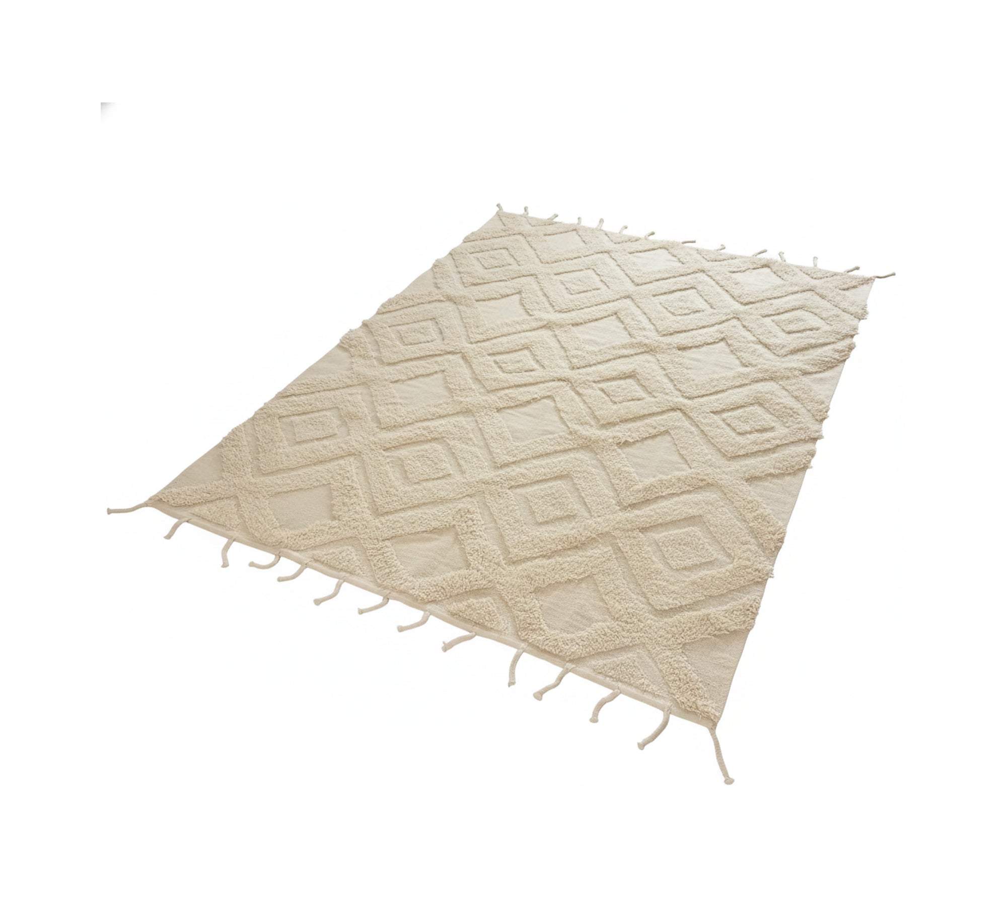 Simple fringed floor rug - Vitrine Furniture - Accessories