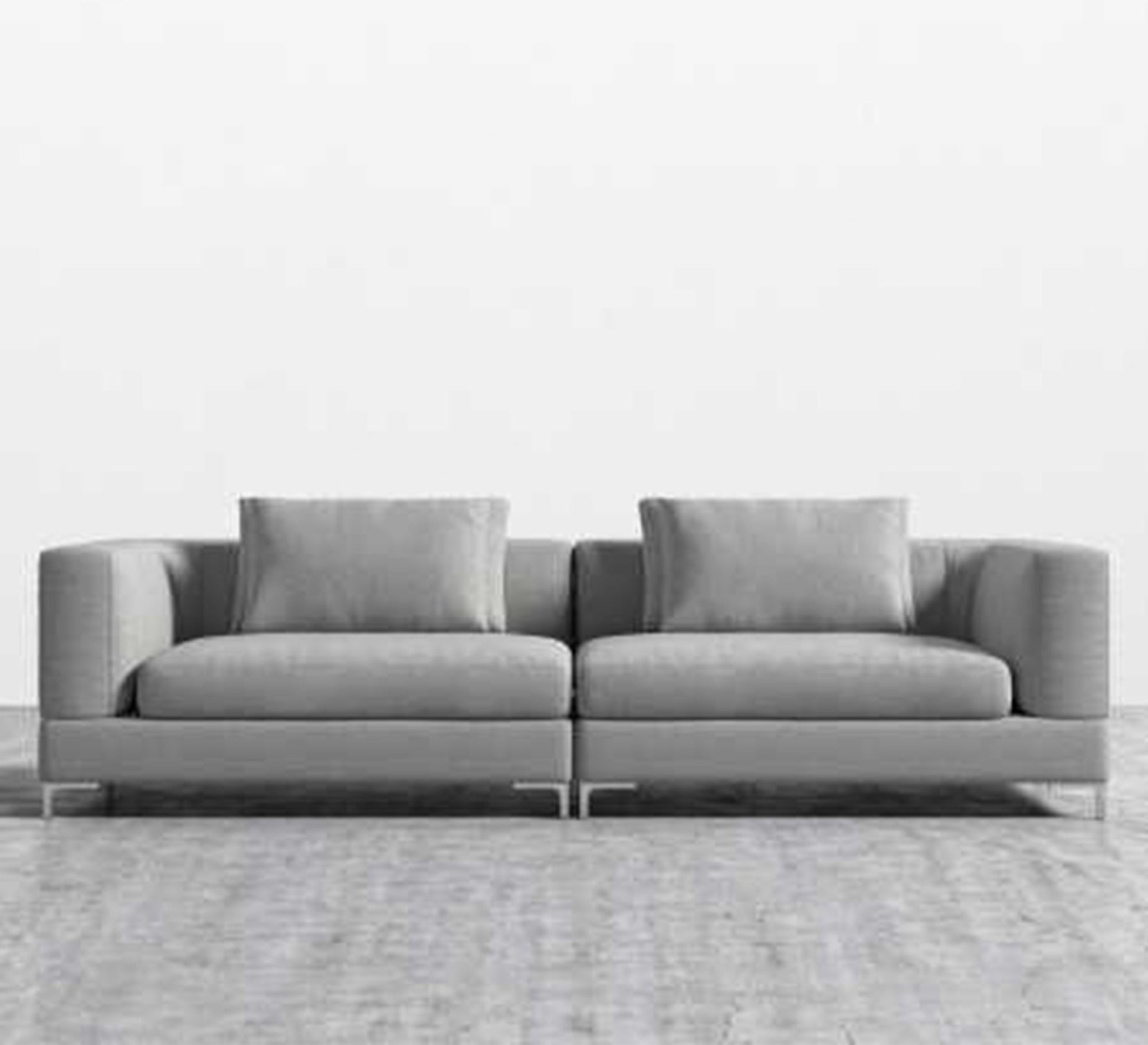 Simple gray sofa with a modern design - Vitrine Furniture - Furniture