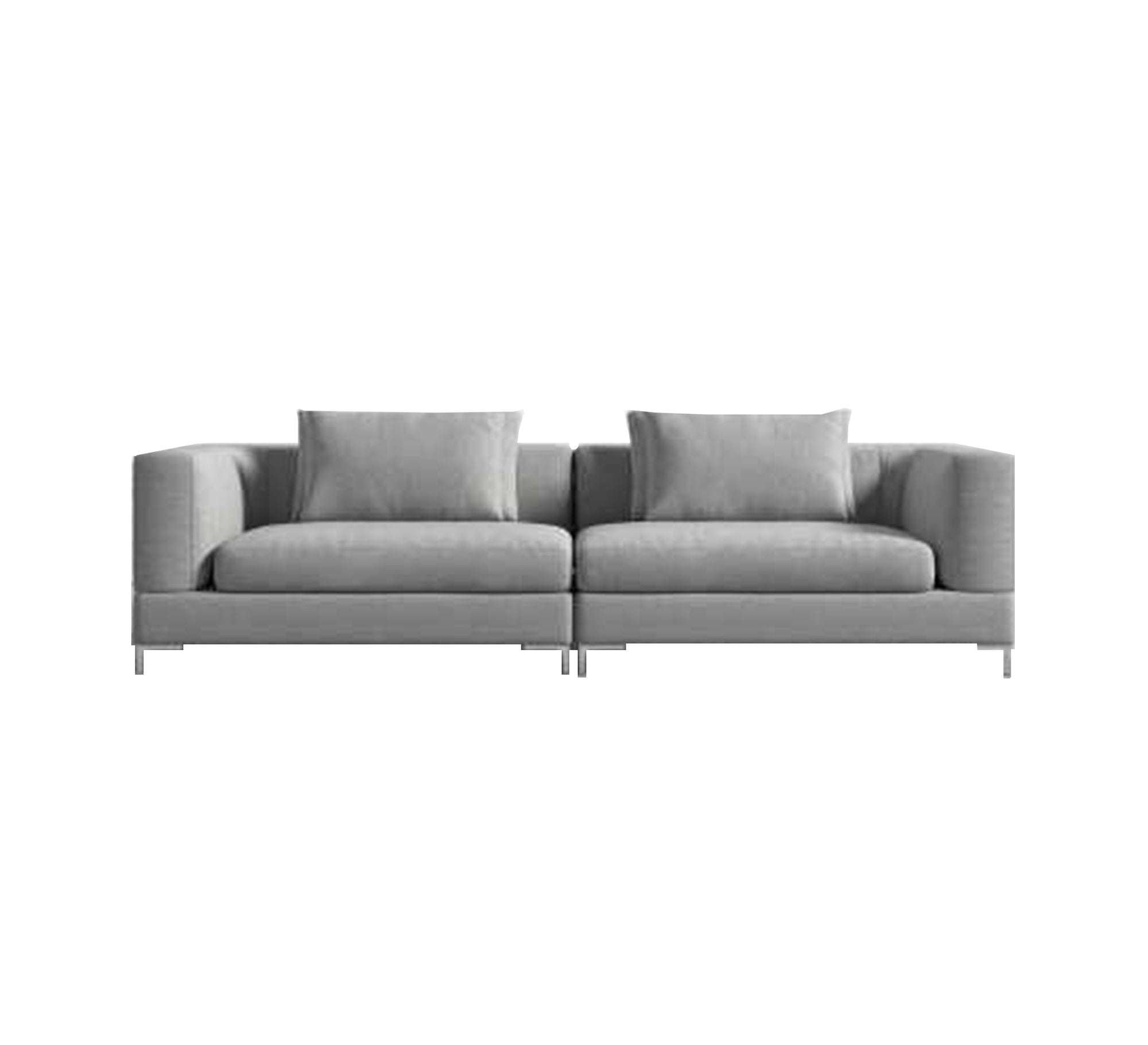 Simple gray sofa with a modern design - Vitrine Furniture - Furniture