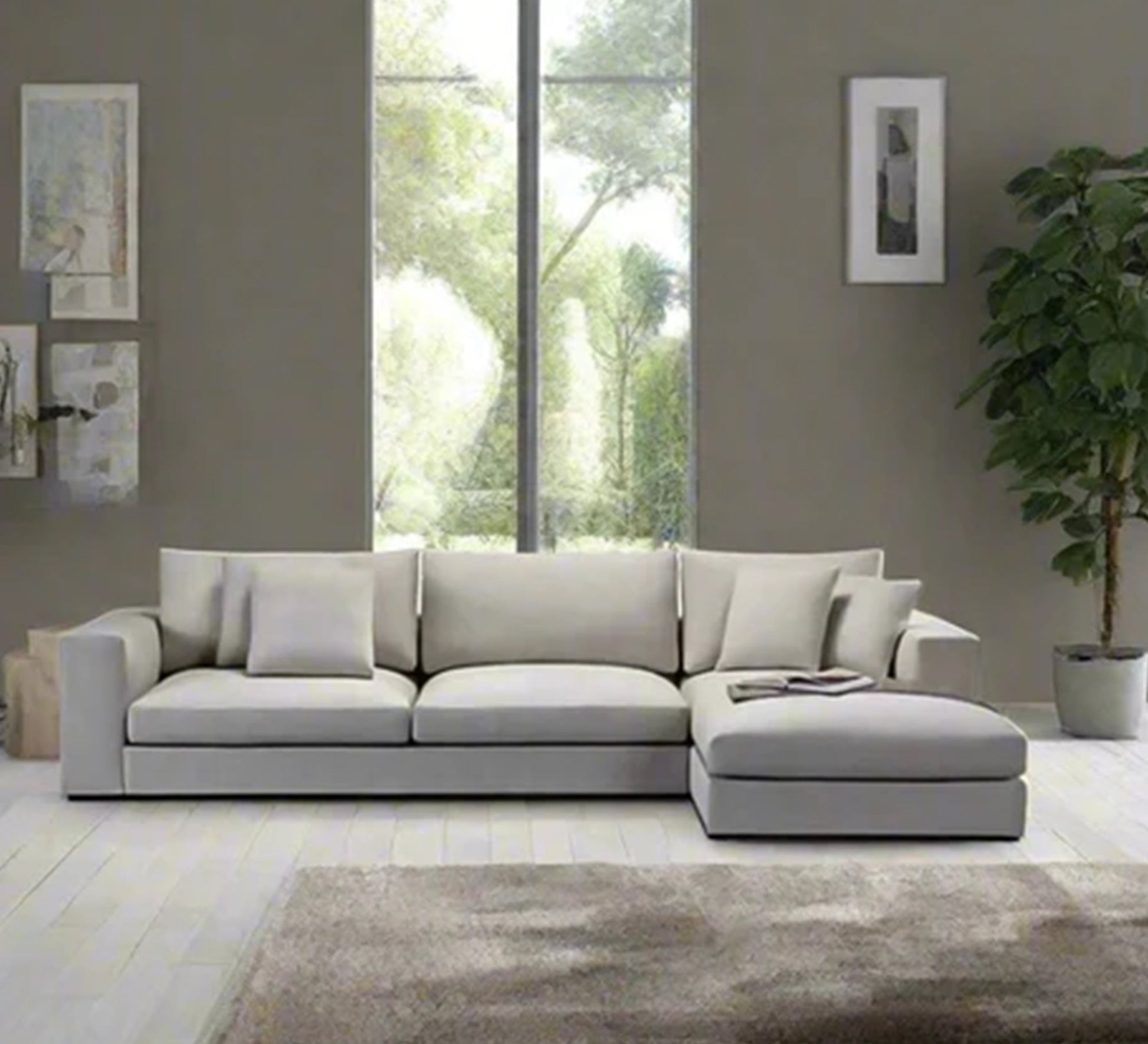 Simple, practical, comfortable and elegant gray corner sofa - Vitrine Furniture - Furniture