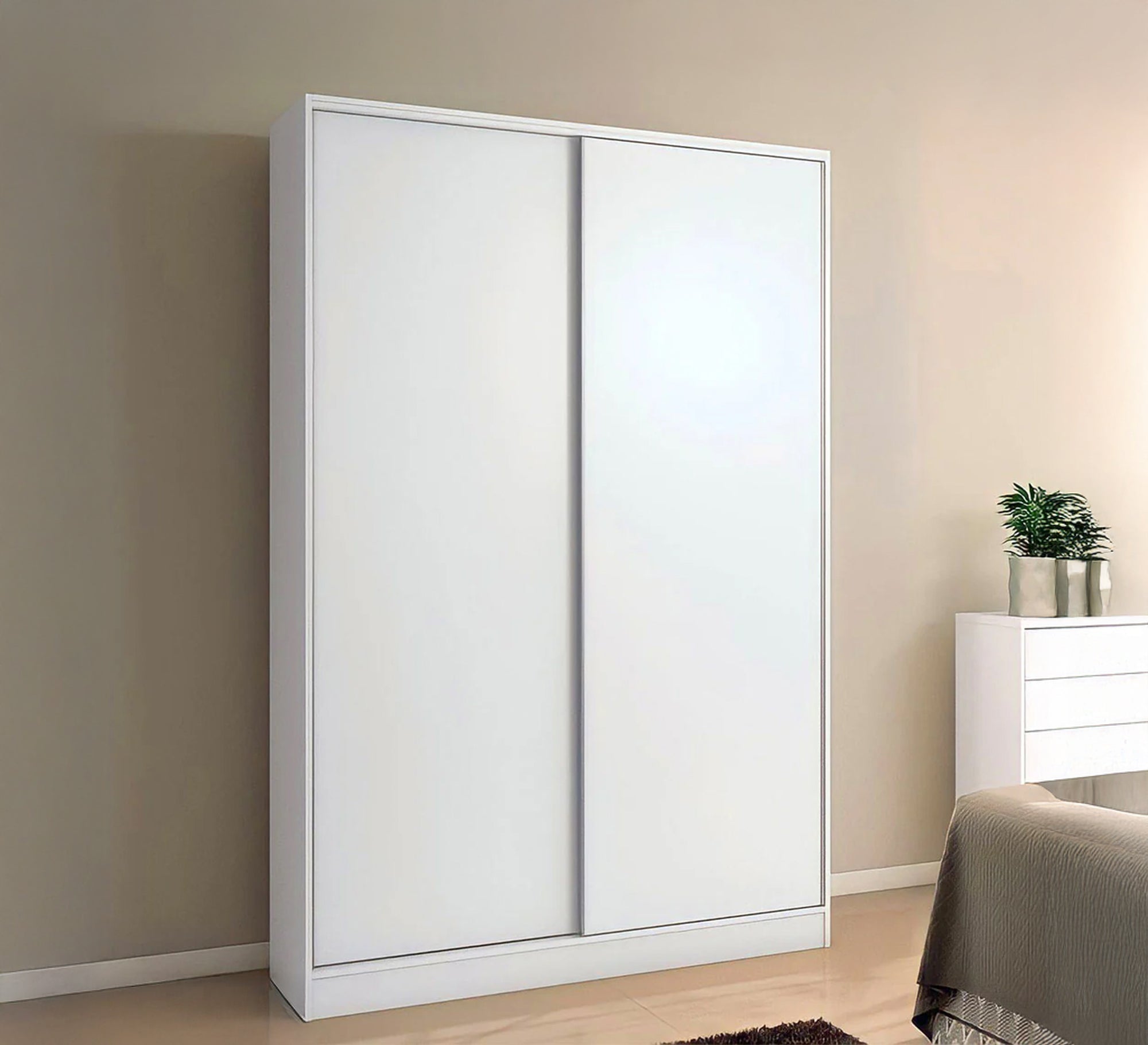 Simple sliding door wardrobe - Vitrine Furniture - Furniture
