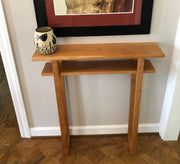 Simple slim wooden console table in rustic style - Vitrine Furniture - Furniture