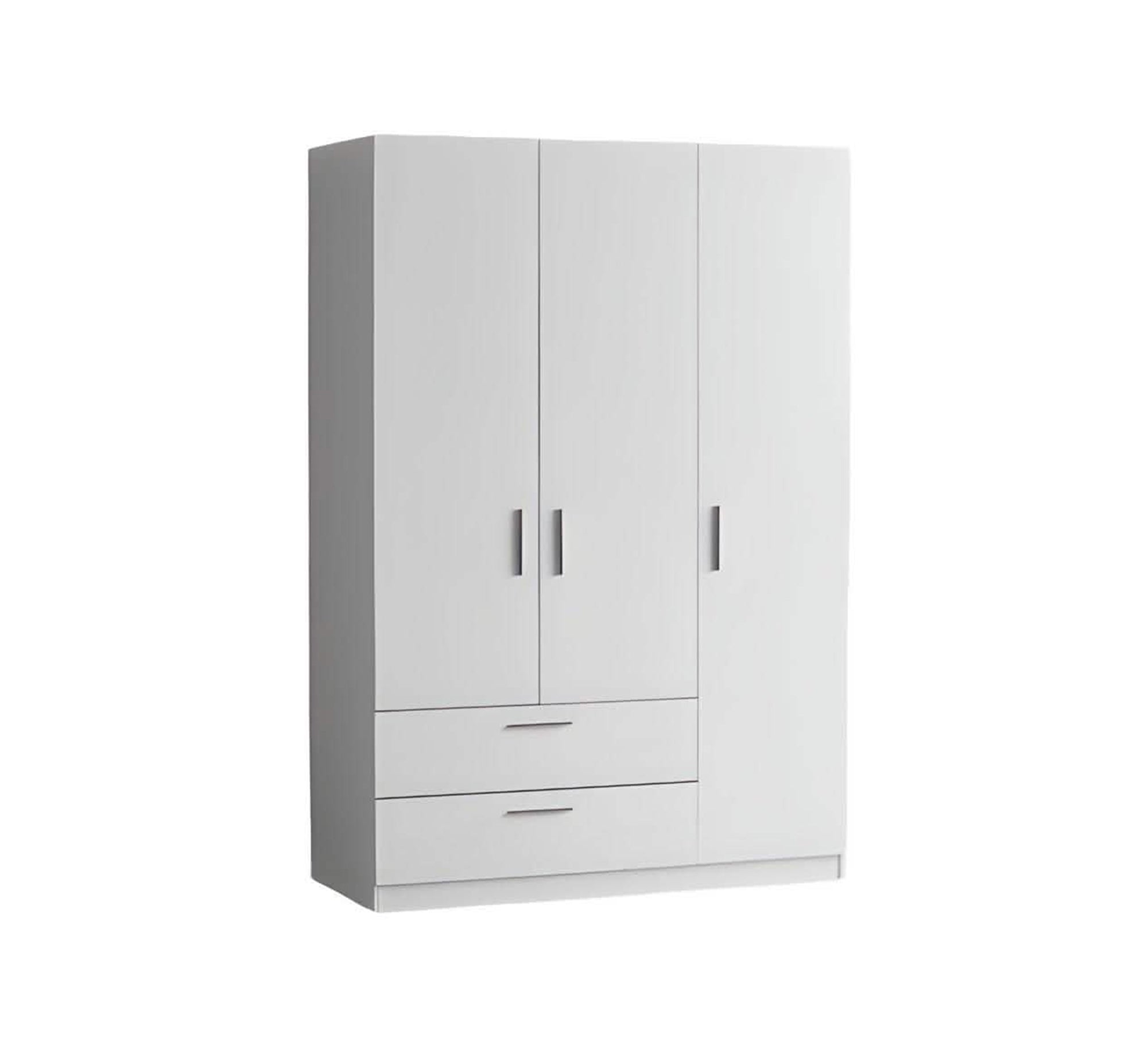 Simple white wardrobe with drawers - Vitrine Furniture - Furniture