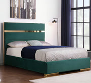 Single Bed, Gold Steel Ornaments, Elegant Comfort - Vitrine Furniture - Furniture