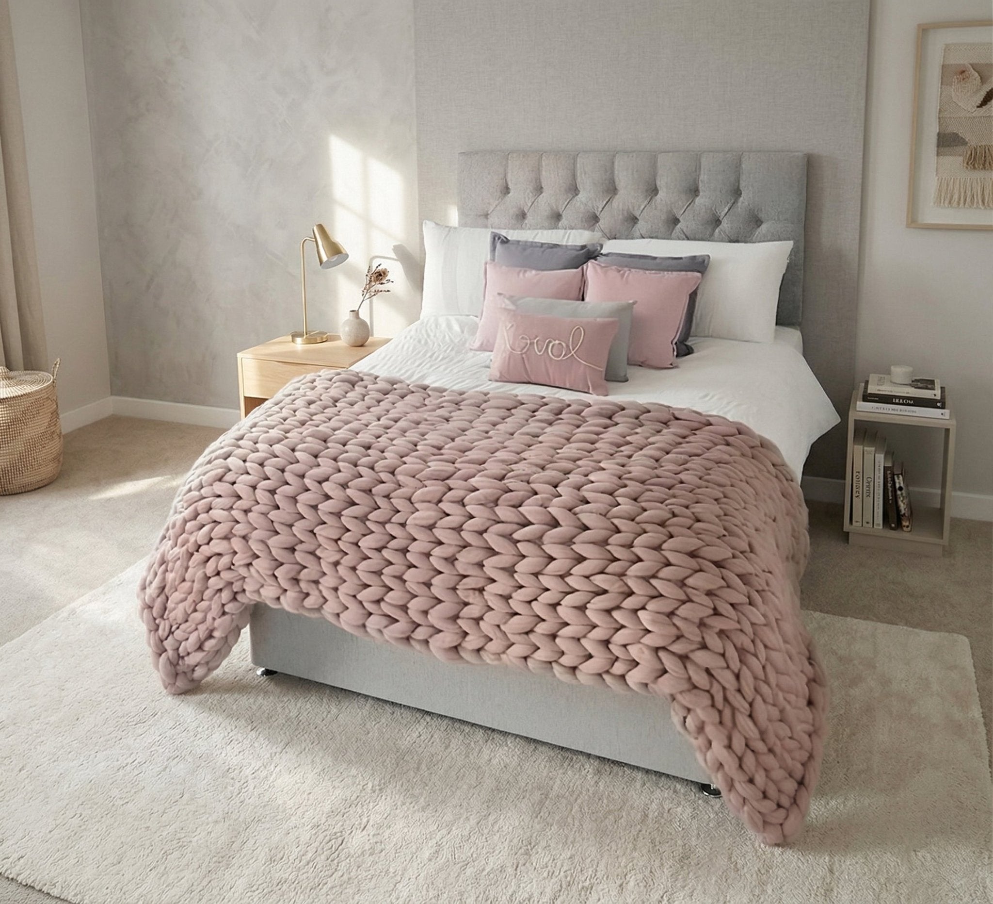 Single bed with capitone beads and backrest - Vitrine Furniture - Beds