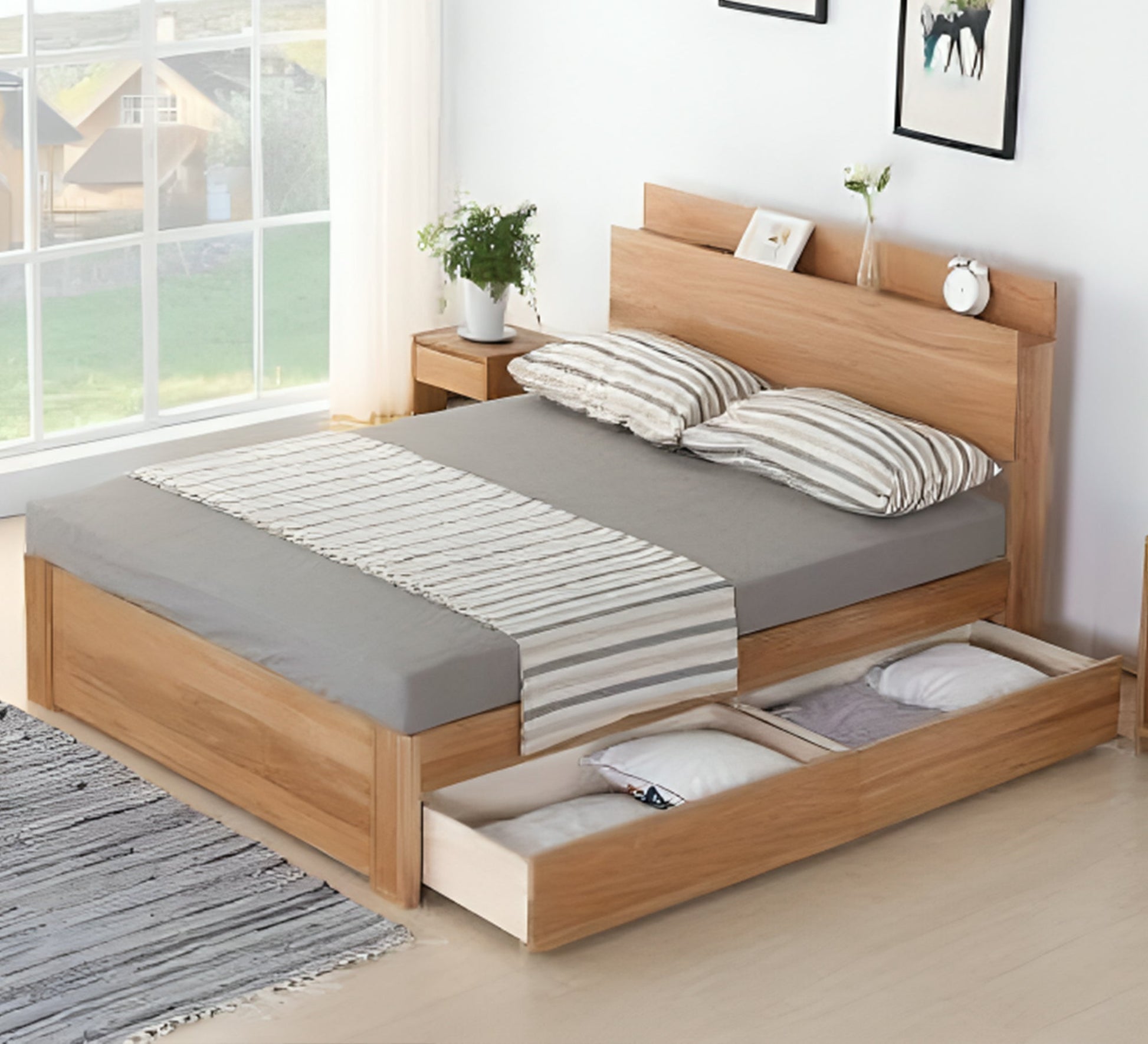 Single bed with drawers - Vitrine Furniture - Furniture