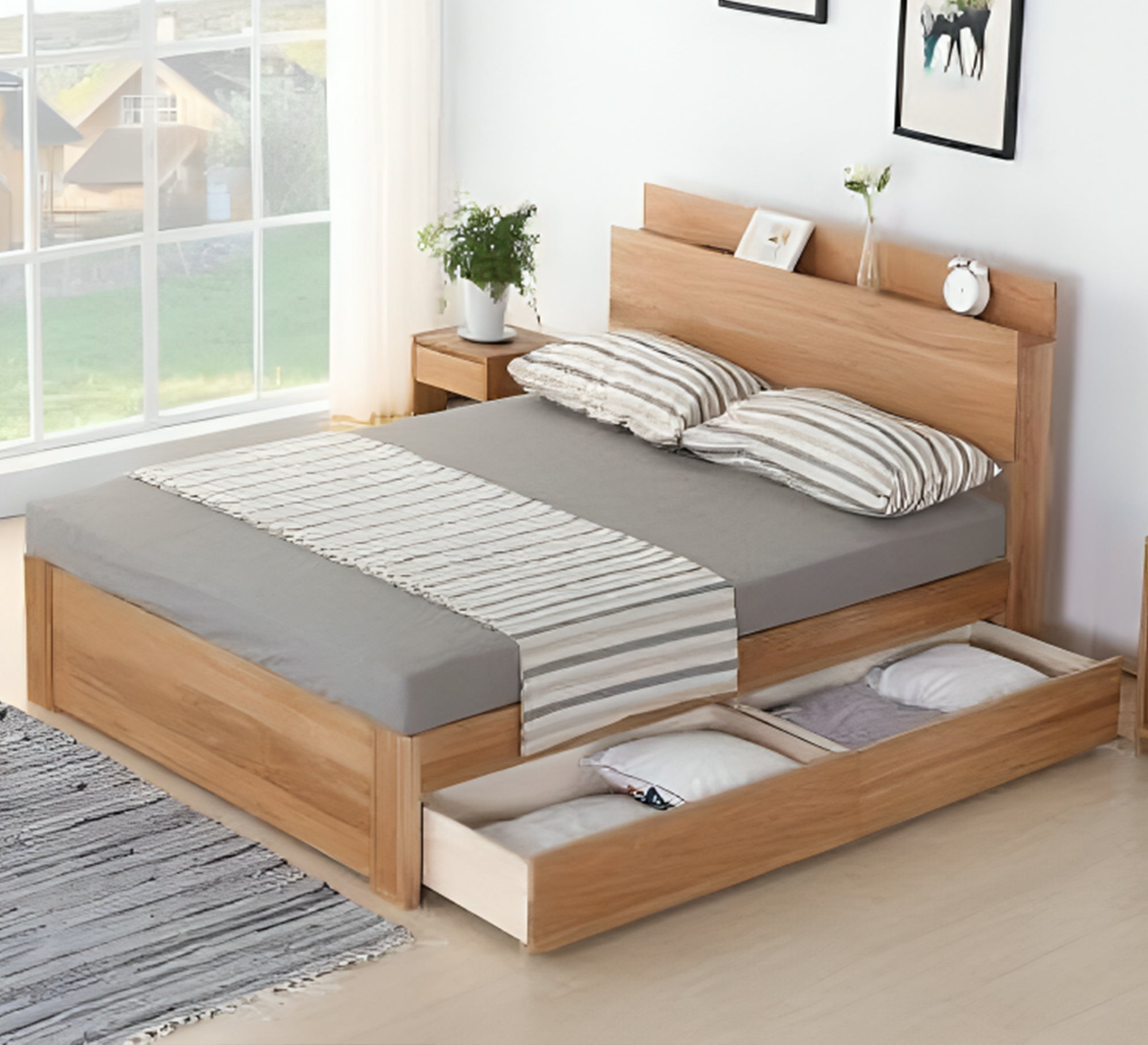 Single bed with drawers - Vitrine Furniture - Furniture