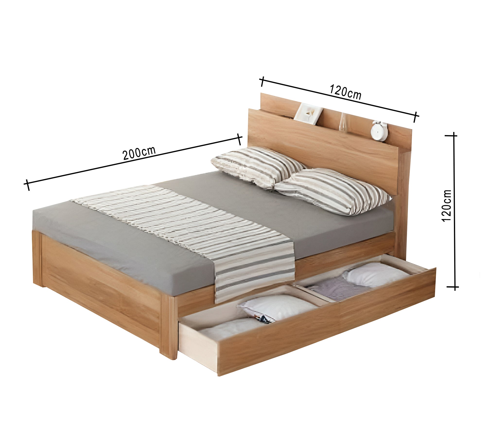 Single bed with drawers - Vitrine Furniture - Furniture