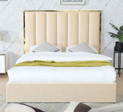Single bed with gold steel ornaments - Vitrine Furniture - Furniture