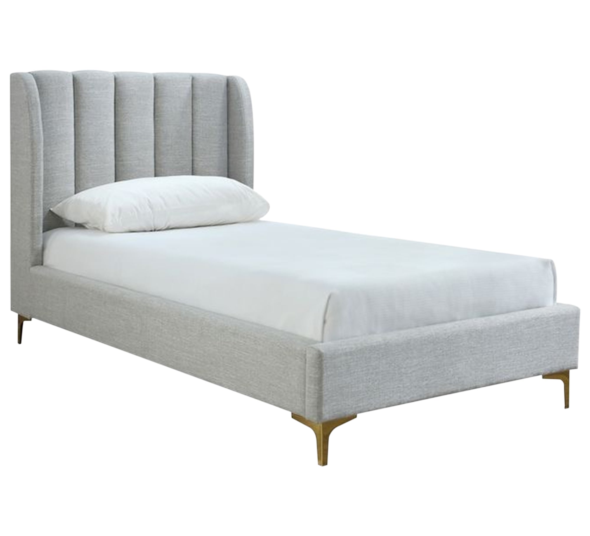 Single bed with upholstered back - Vitrine Furniture - Furniture