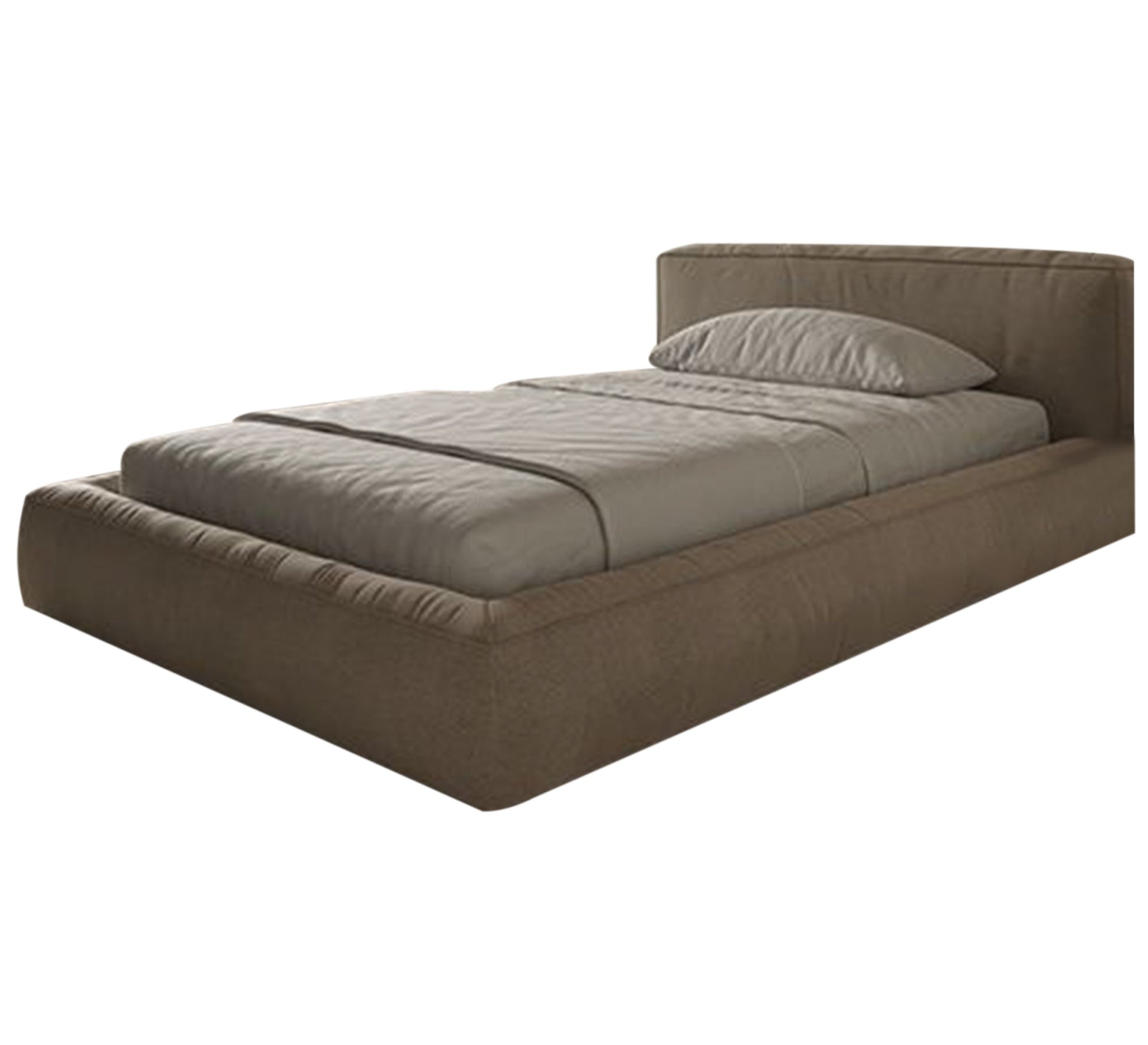 Single beds simple design neutral comfortable modern - Vitrine Furniture - Furniture