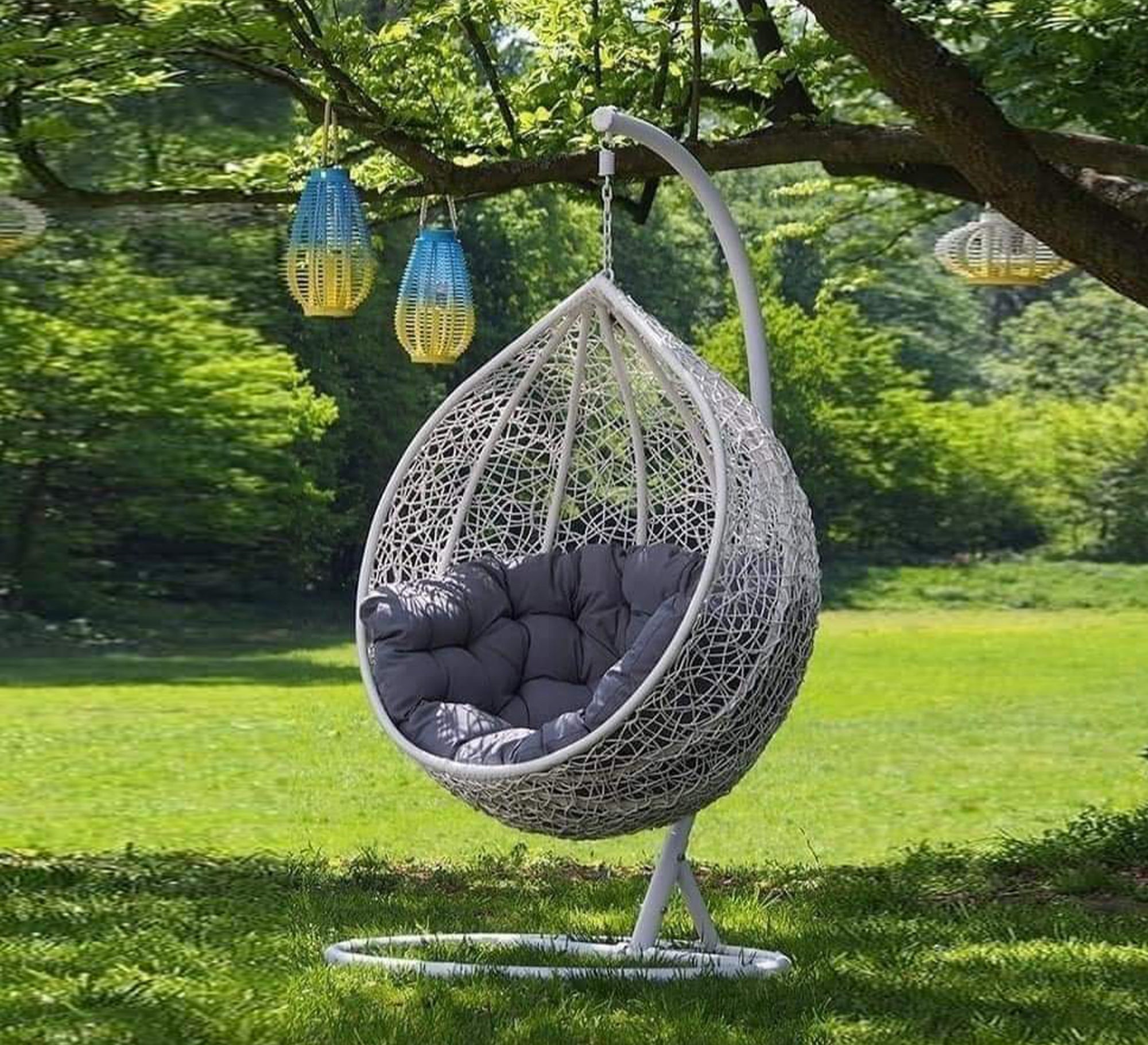Single hanging swing for terraces - Vitrine Furniture - Outdoor Products