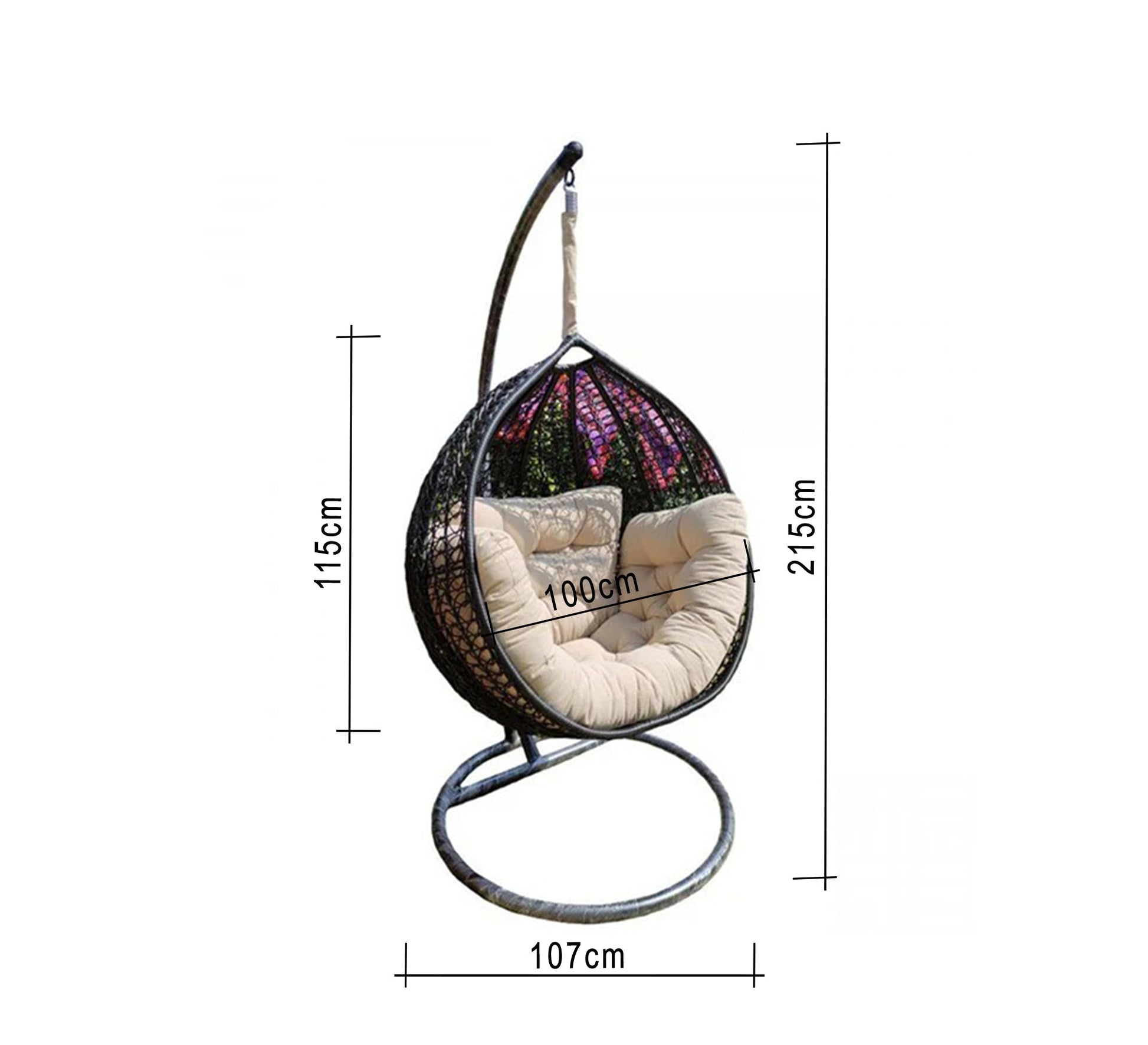 Single rattan swing - Vitrine Furniture - Outdoor Products