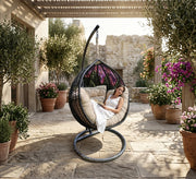 Single rattan swing - Vitrine Furniture - Outdoor Swings and hanging chairs