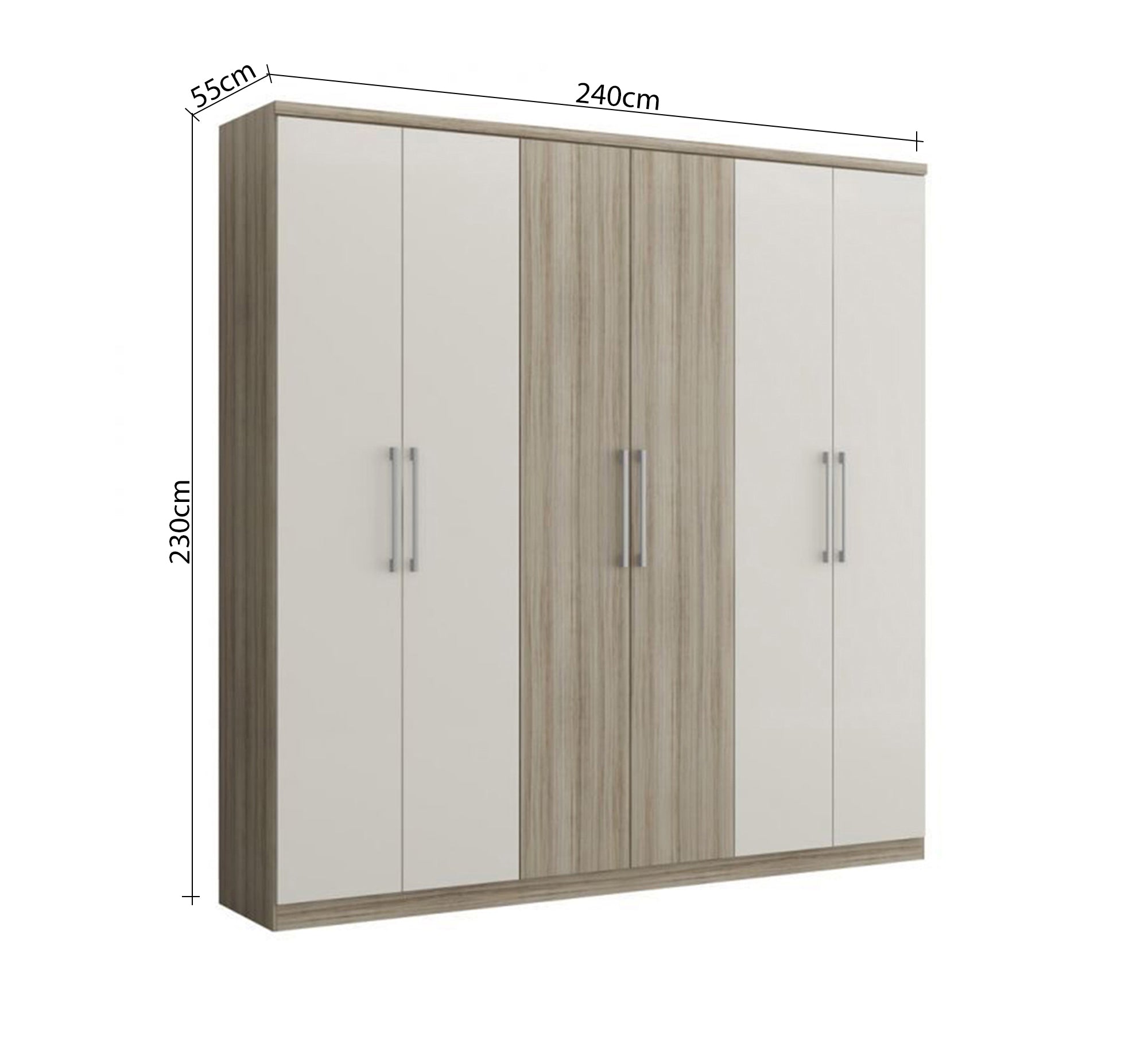 Six - door hinged wardrobe - Vitrine Furniture - Furniture
