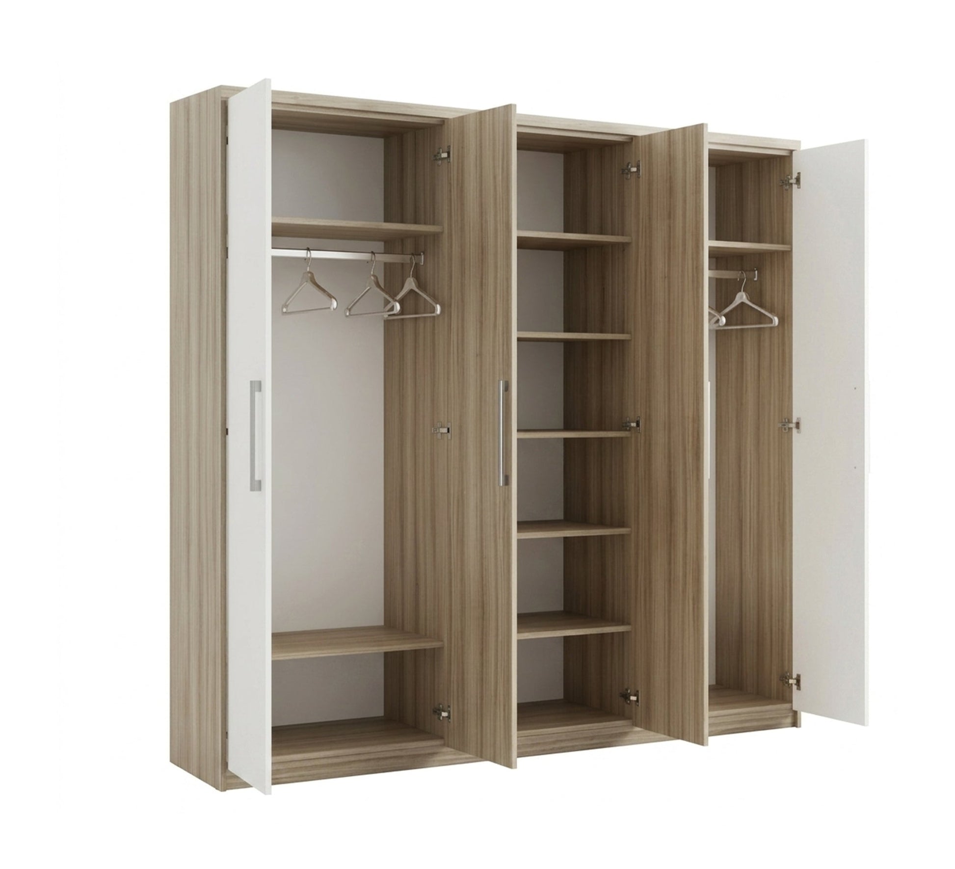 Six - door hinged wardrobe - Vitrine Furniture - Wardrobes