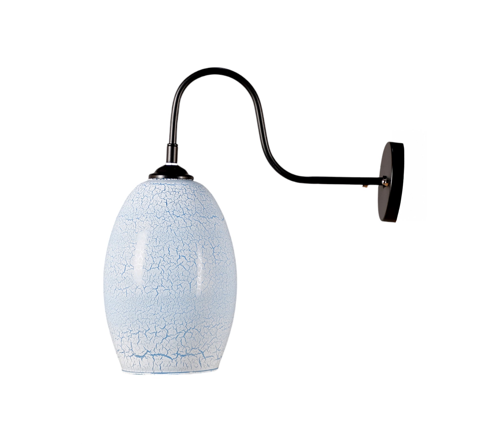 Sky blue metal and glass pendant lamp - Vitrine Furniture - Lighting