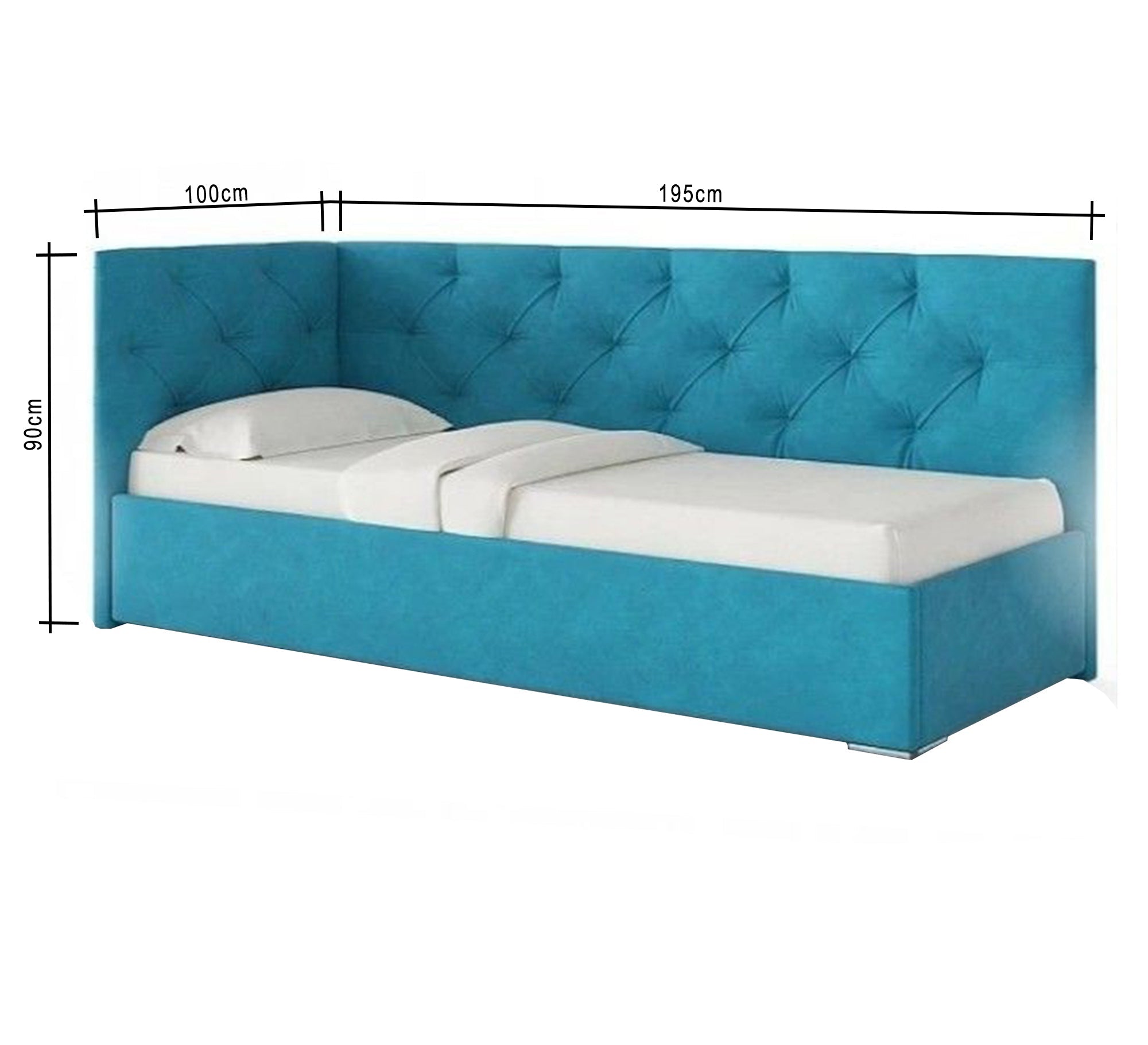 Sky blue sofa bed - Vitrine Furniture - Furniture