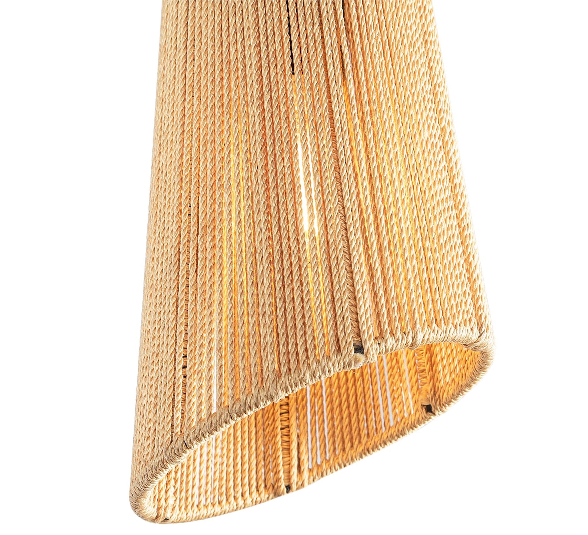 Slanted chabou ceiling lamp in beige - Vitrine Furniture - Lighting