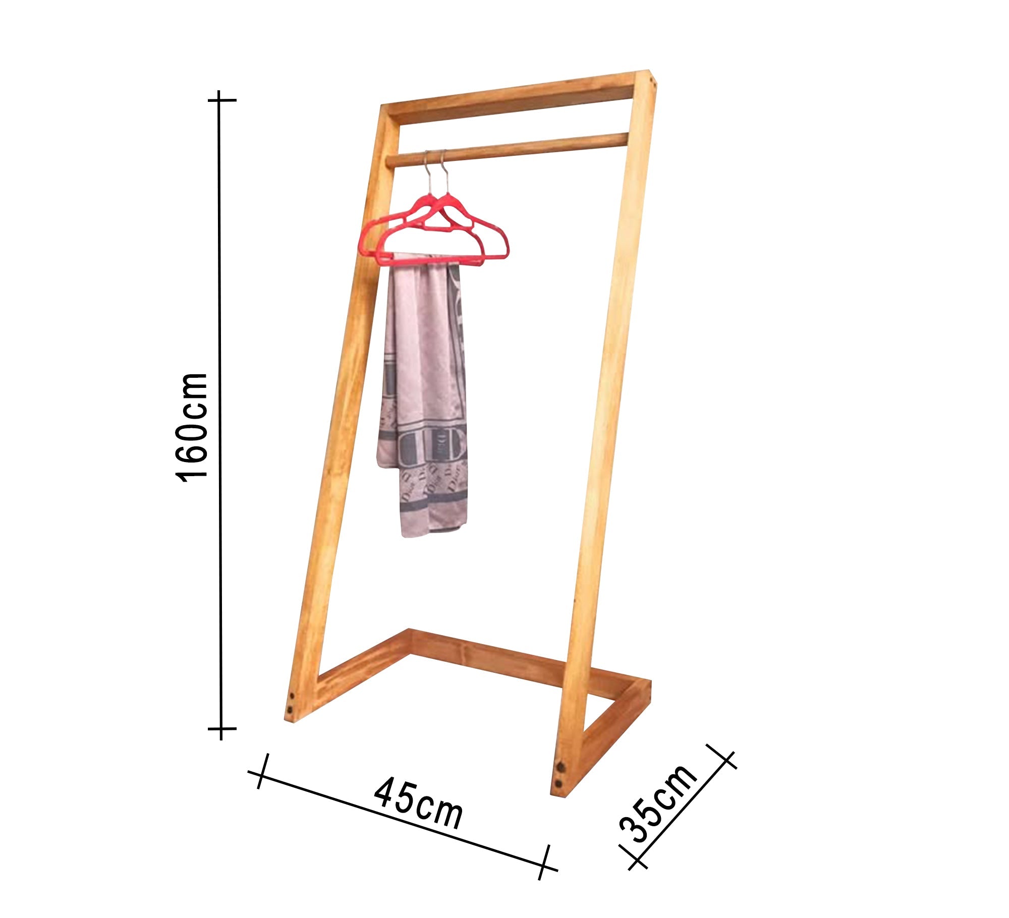 Slanted wooden stand hanger - Vitrine Furniture - Furniture