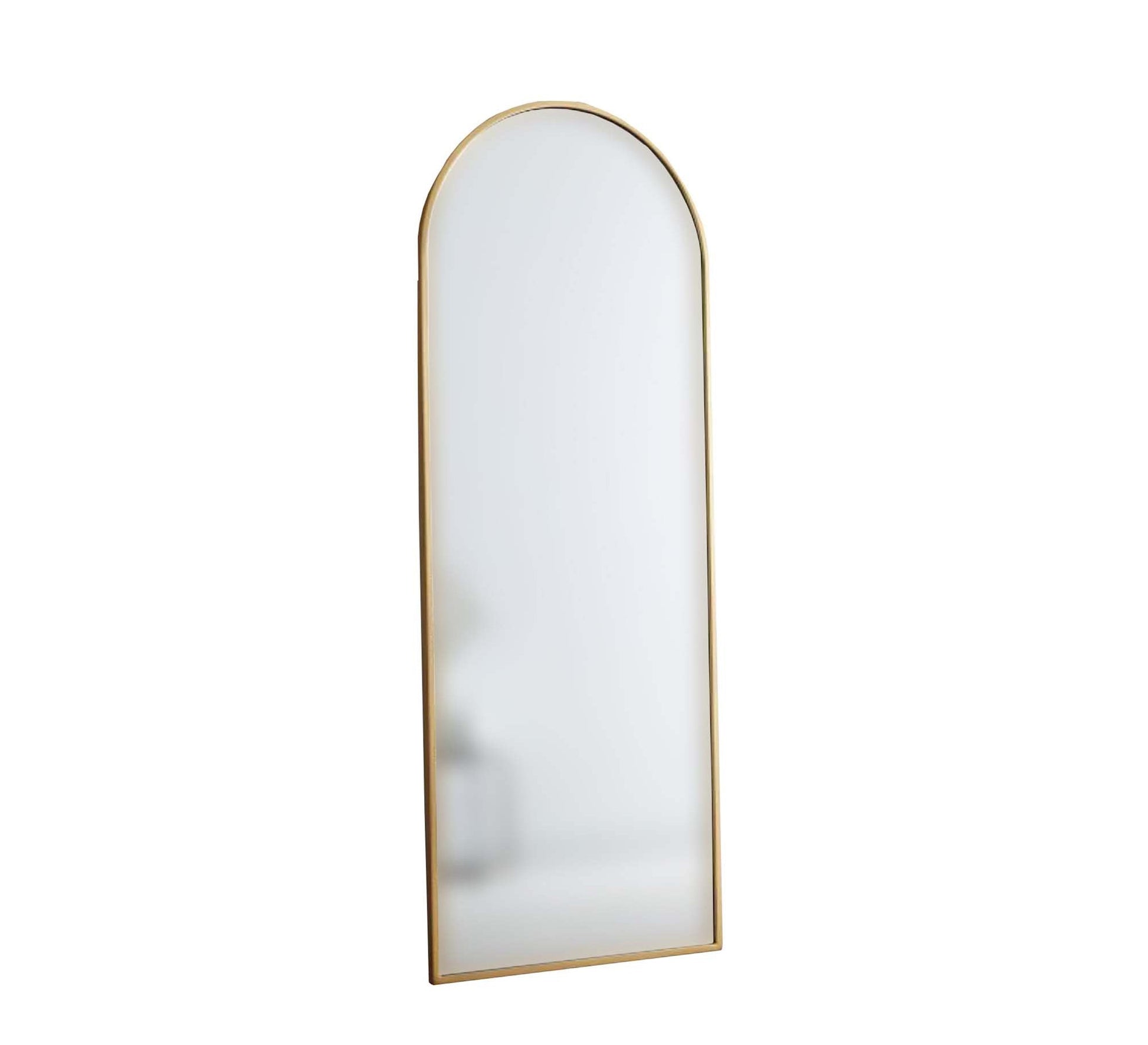Sleek Modern Mirror with Elegant Gold Trim - Vitrine Furniture - Décor