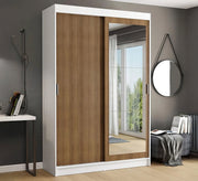 Sliding door wardrobe with central mirror - Vitrine Furniture - Furniture