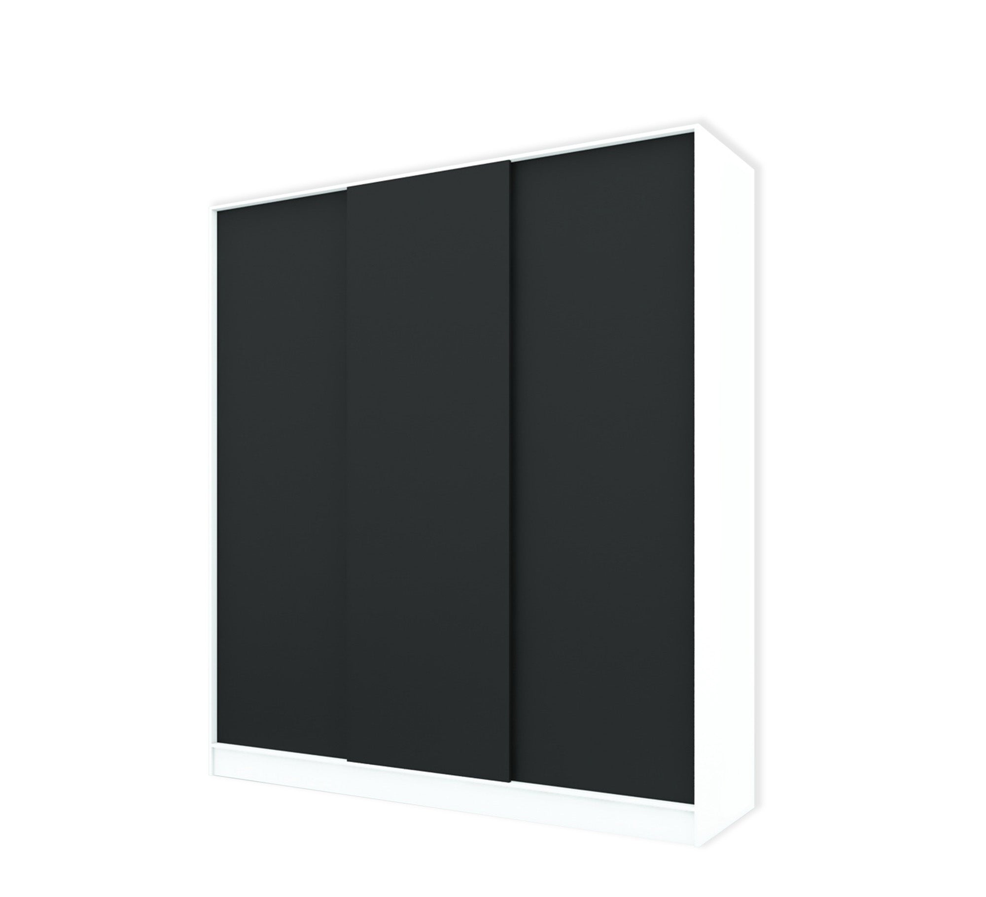 Sliding wardrobe with three doors in black - Vitrine Furniture - Furniture