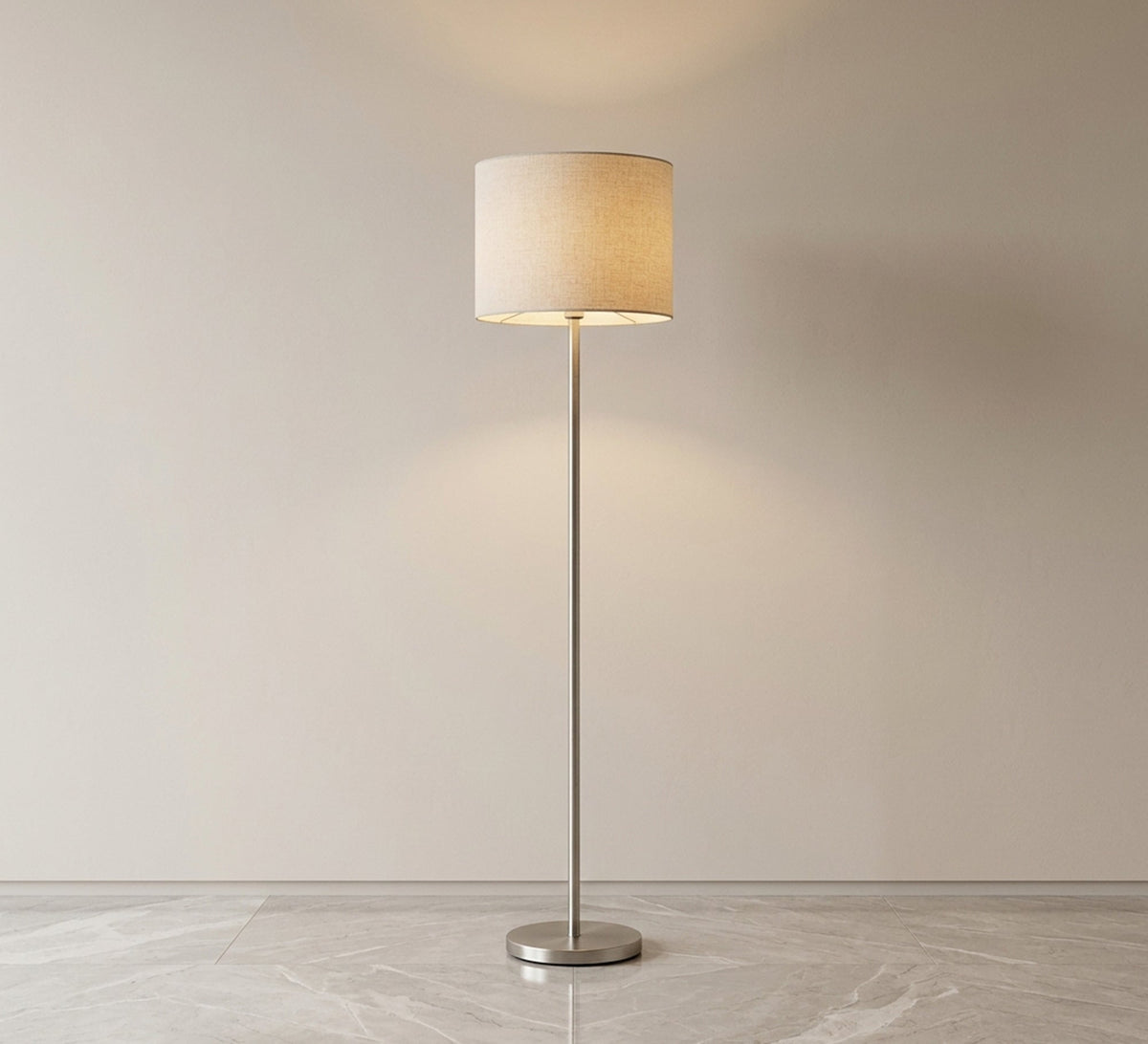 Slim Metal Floor Lamp with Shade - Vitrine Furniture - Floor lamps